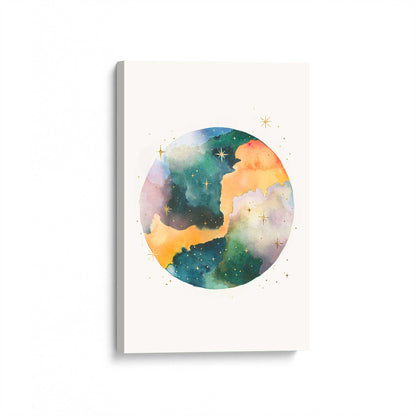 [Color:Stretched Canvas], Picture of art at an angle