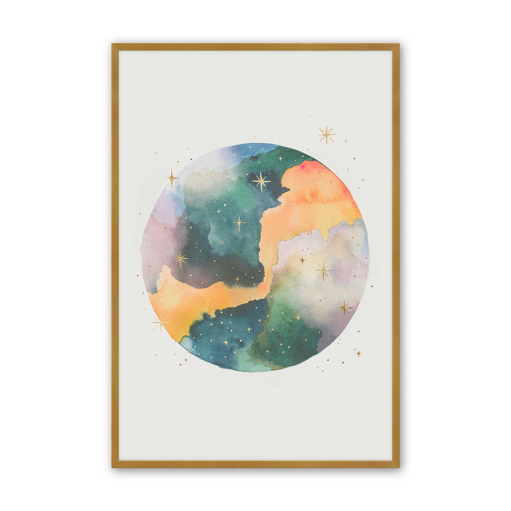 [Color:Polished Gold], Picture of art in a Polished Gold frame
