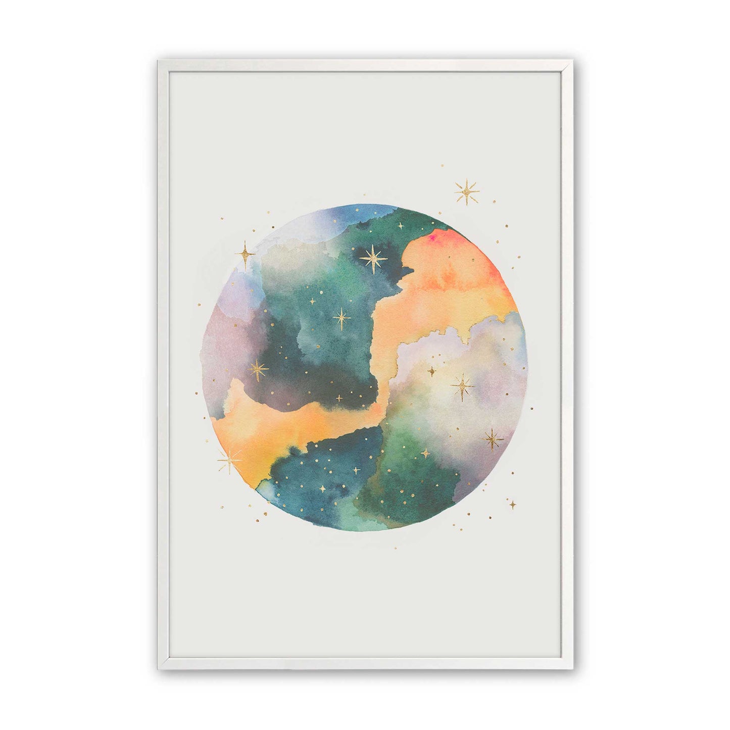 [Color:Opaque White], Picture of art in a Opaque White frame