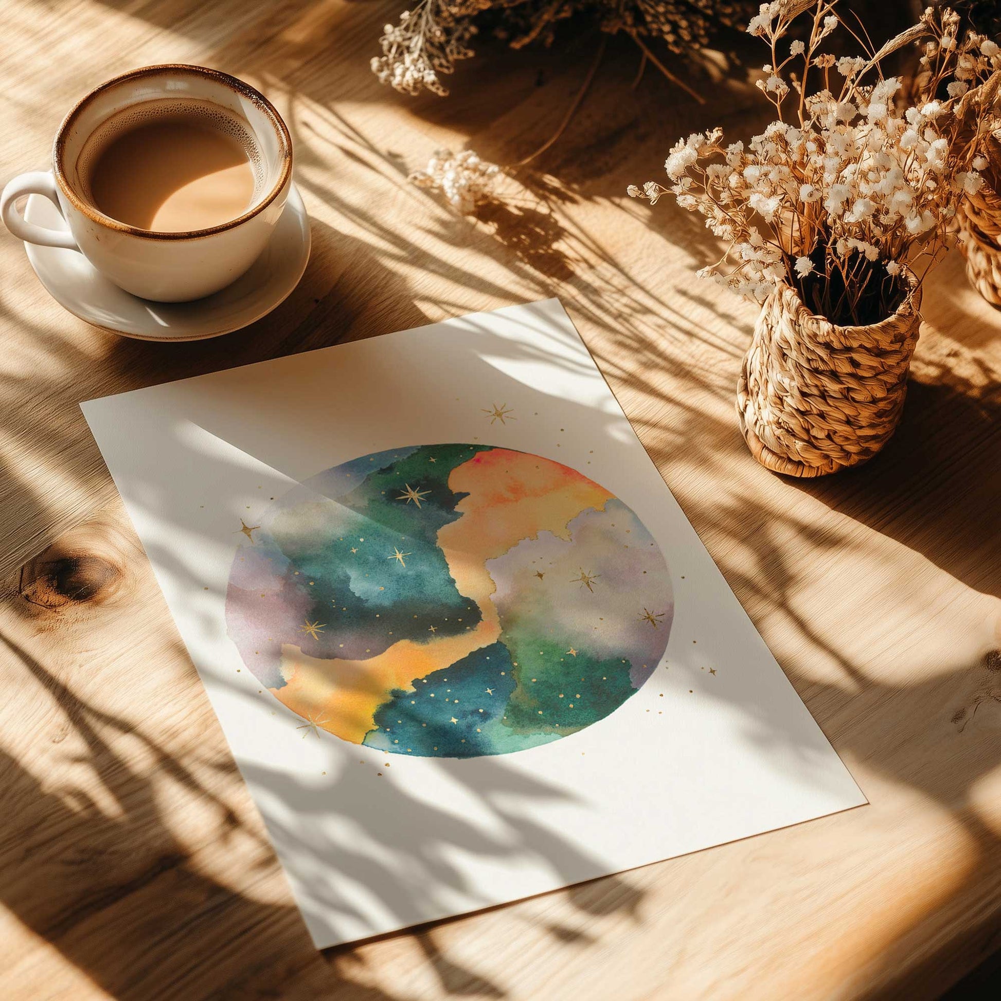 [Color:Rolled Print], Picture of close up of art