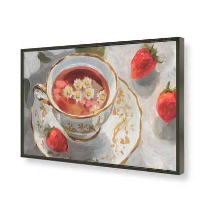 [Color:Satin Black], Picture of art in a Satin Black frame of the corner