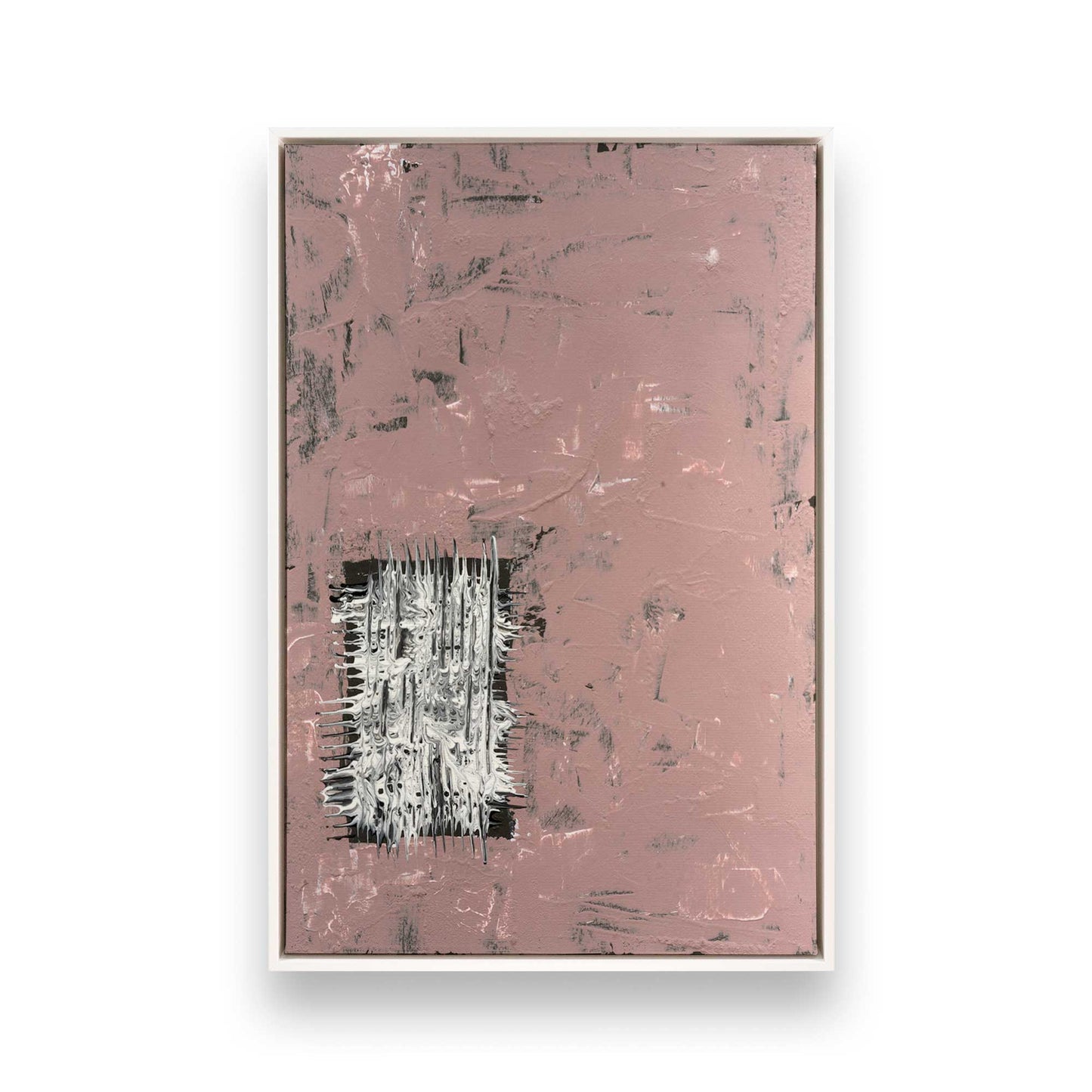 [Color:Opaque White], Picture of art in a White frame