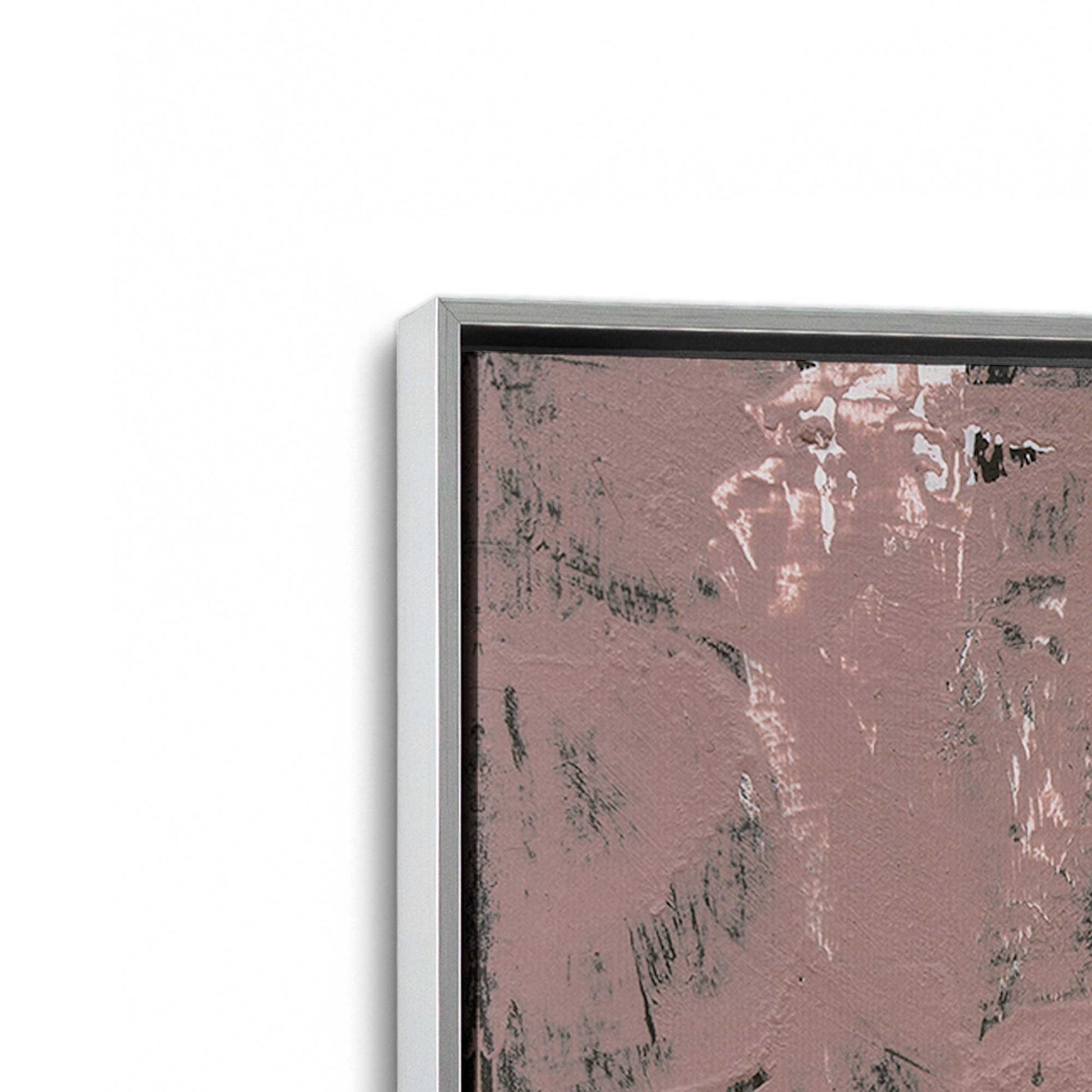[Color:Polished Chrome], Picture of art in a Polished Chrome frame at an angle