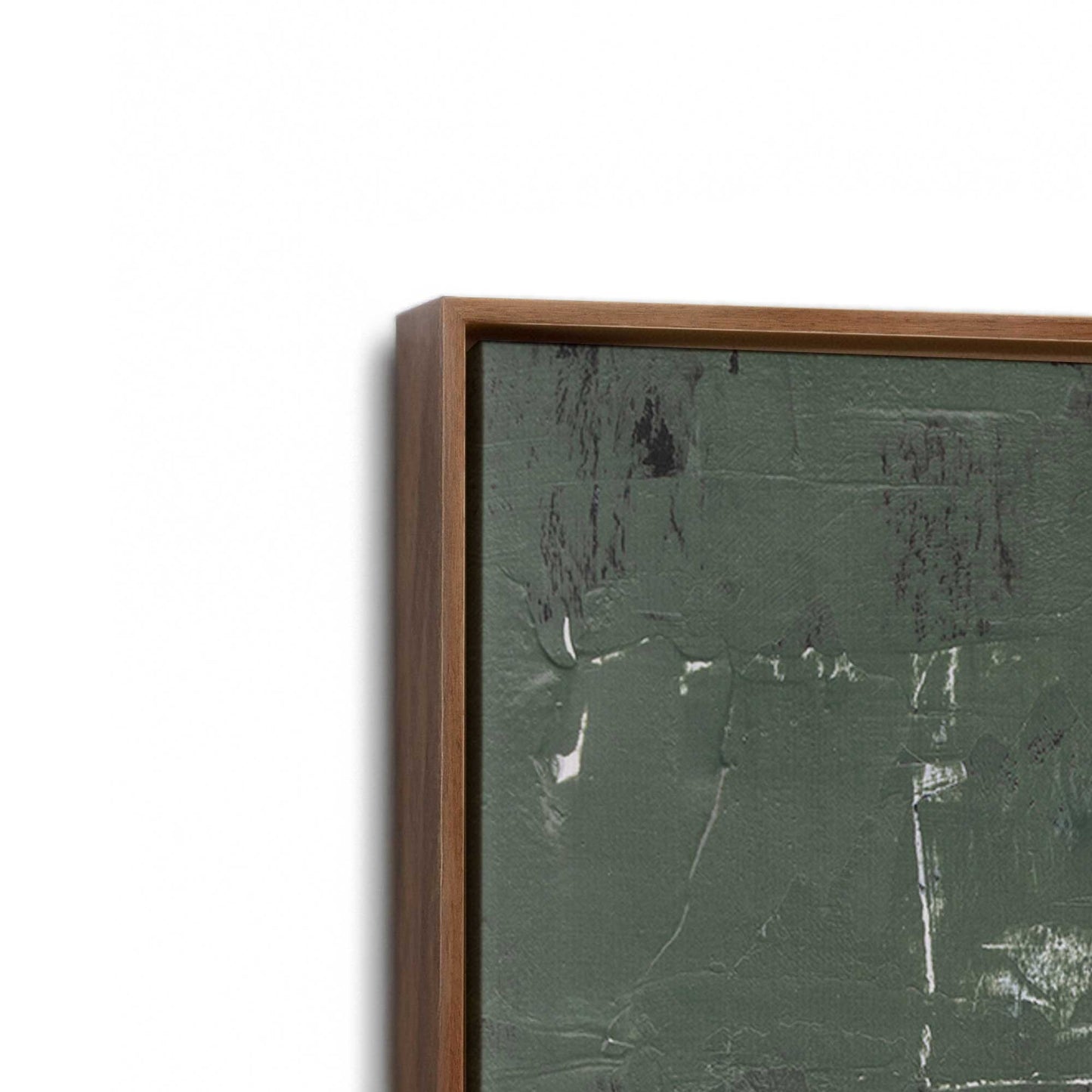 [Color:Walnut], Picture of art in a Walnut frame at an angle