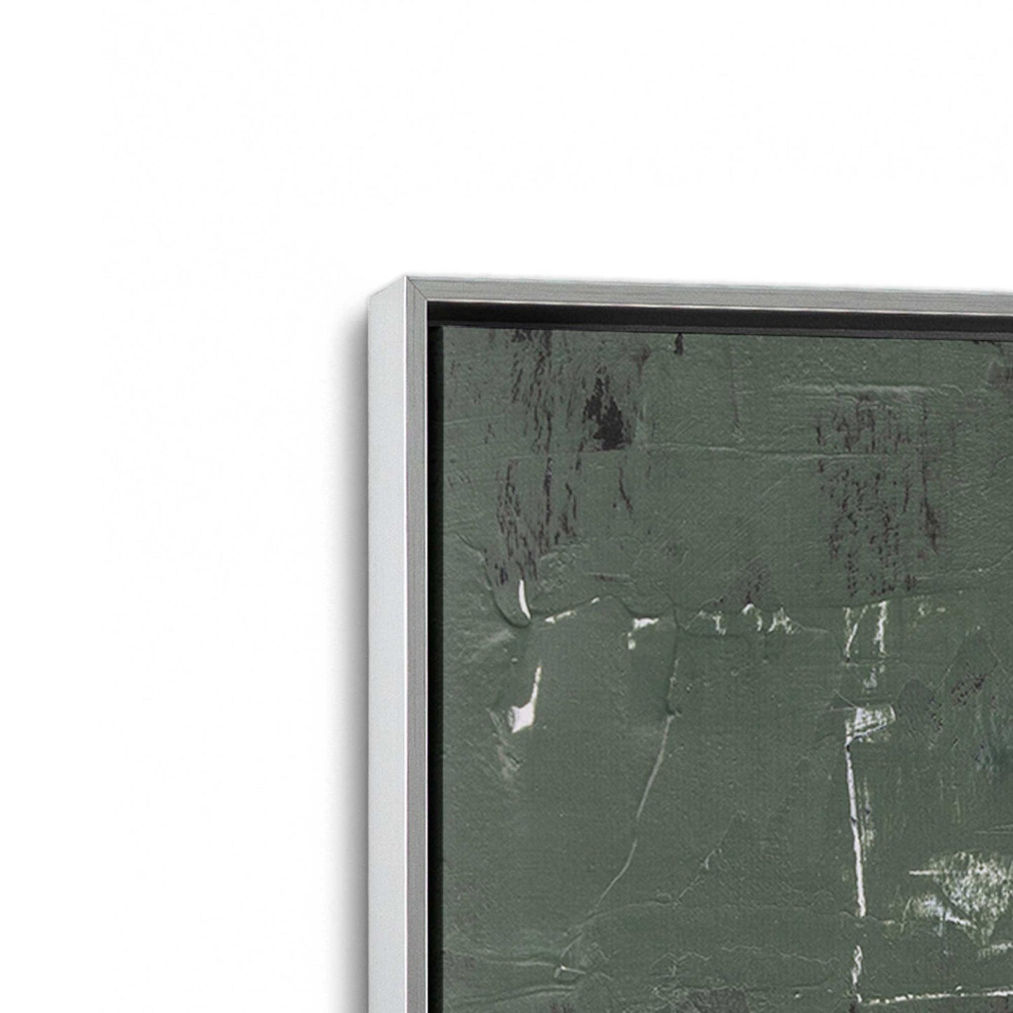 [Color:Polished Chrome], Picture of art in a Polished Chrome frame at an angle