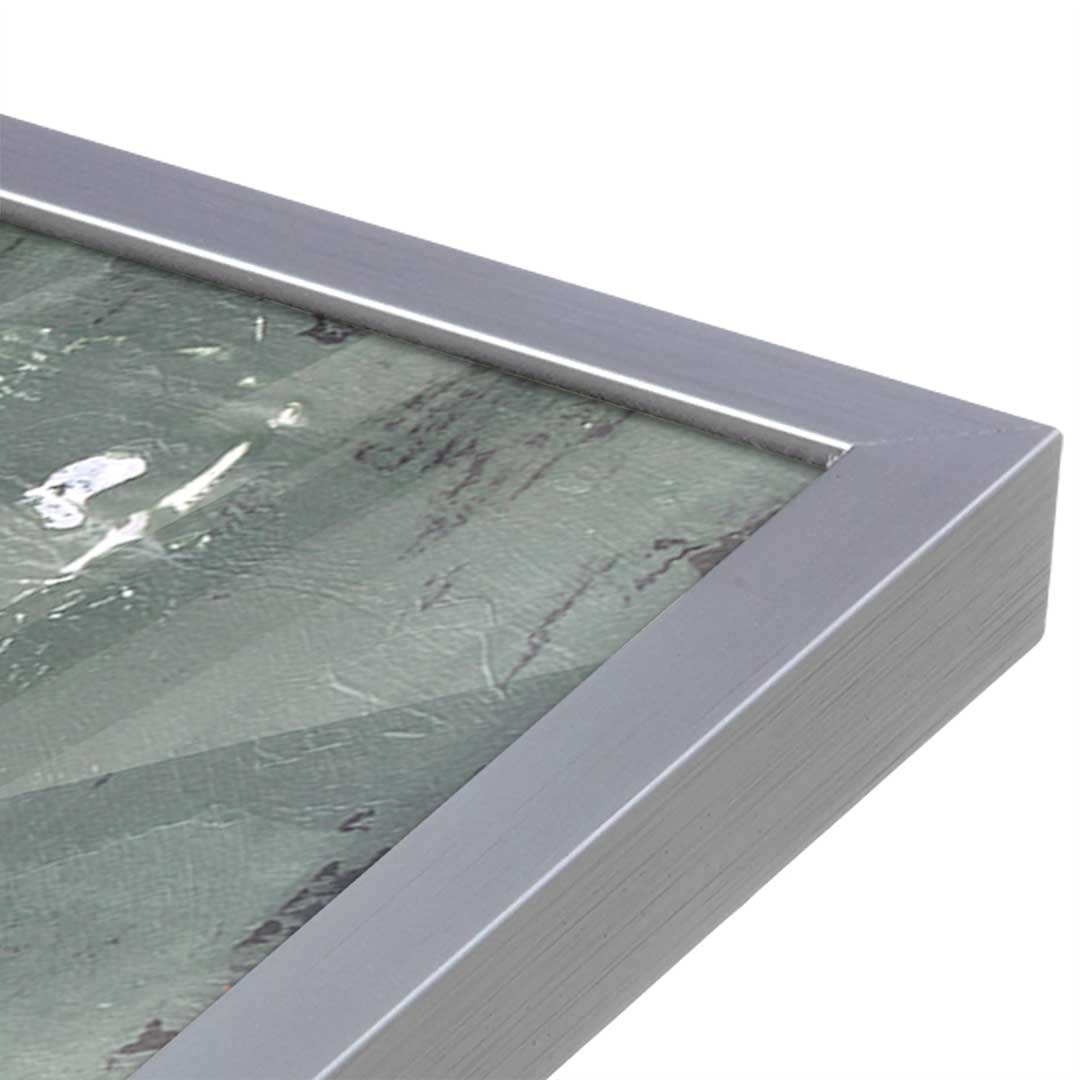 [Color:Polished Chrome], Picture of art in a Polished Chrome frame at an angle