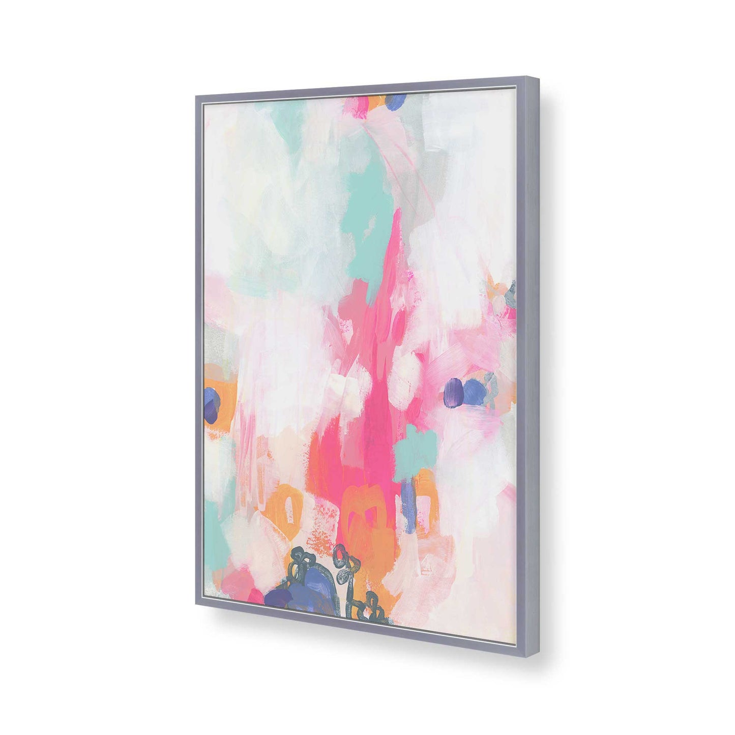 [Color:Polished Chrome], Picture of art in a Polished Chrome frame of the corner