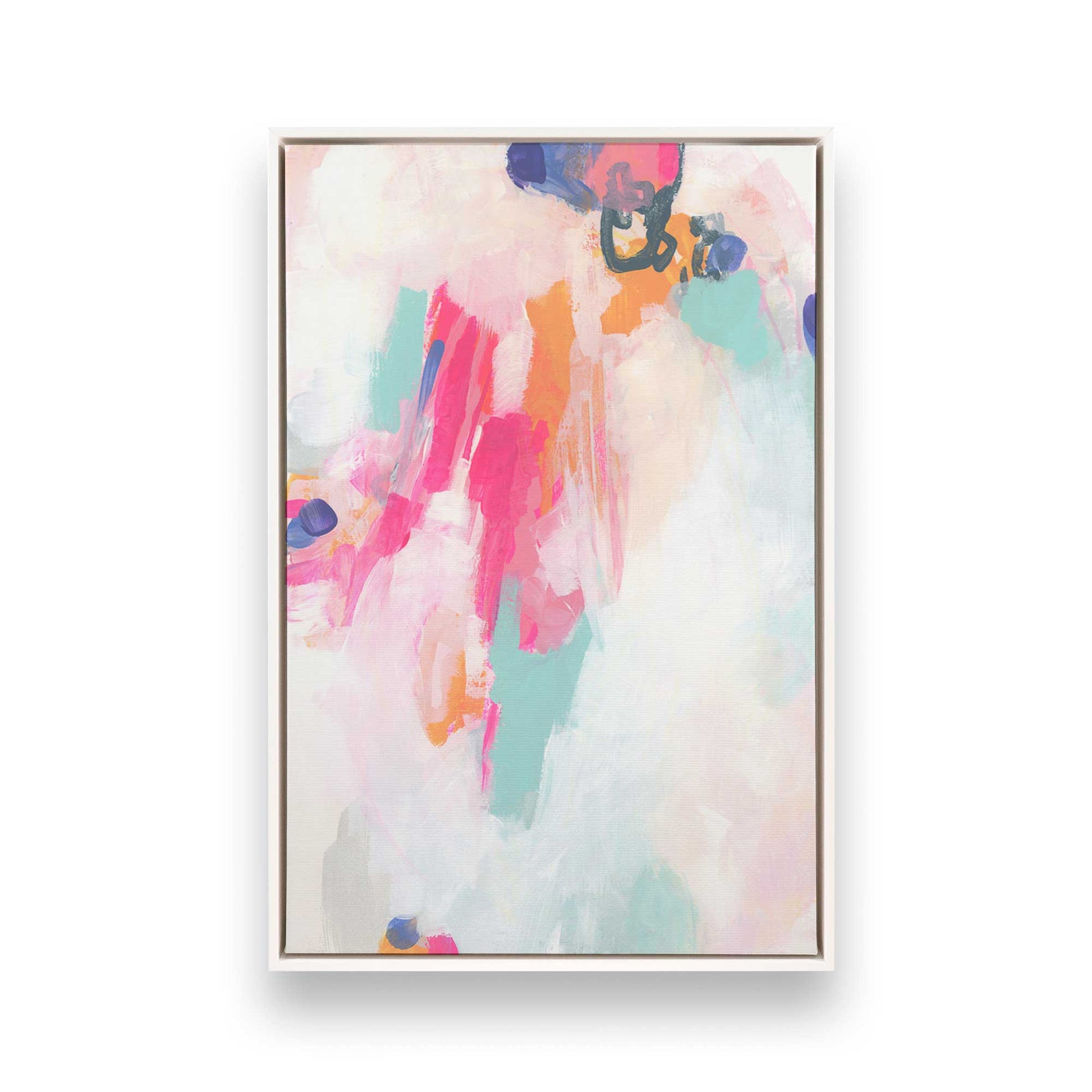 [Color:Opaque White], Picture of art in a White frame
