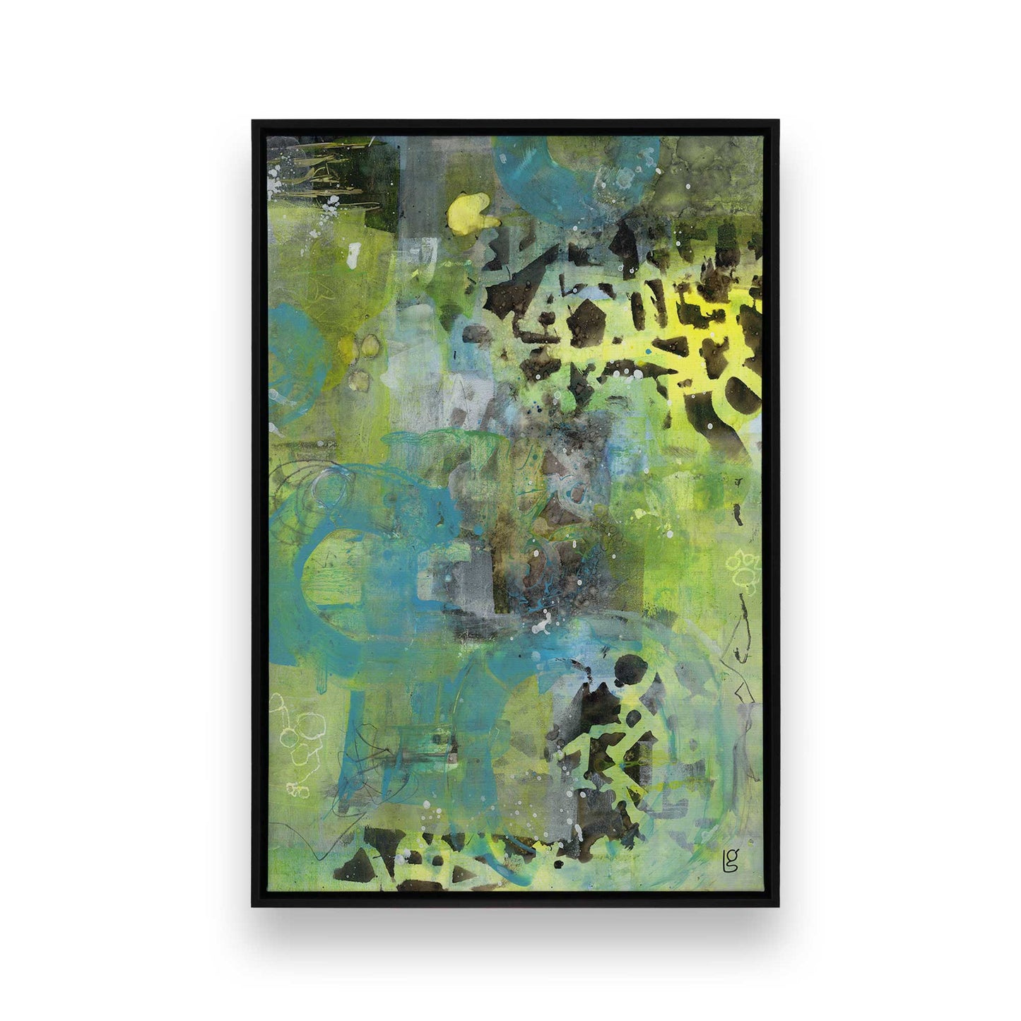[Color:Satin Black], Picture of art in a Satin Black frame