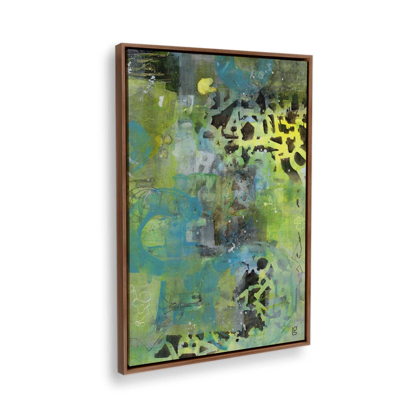 [Color:Walnut], Picture of the corner of the art