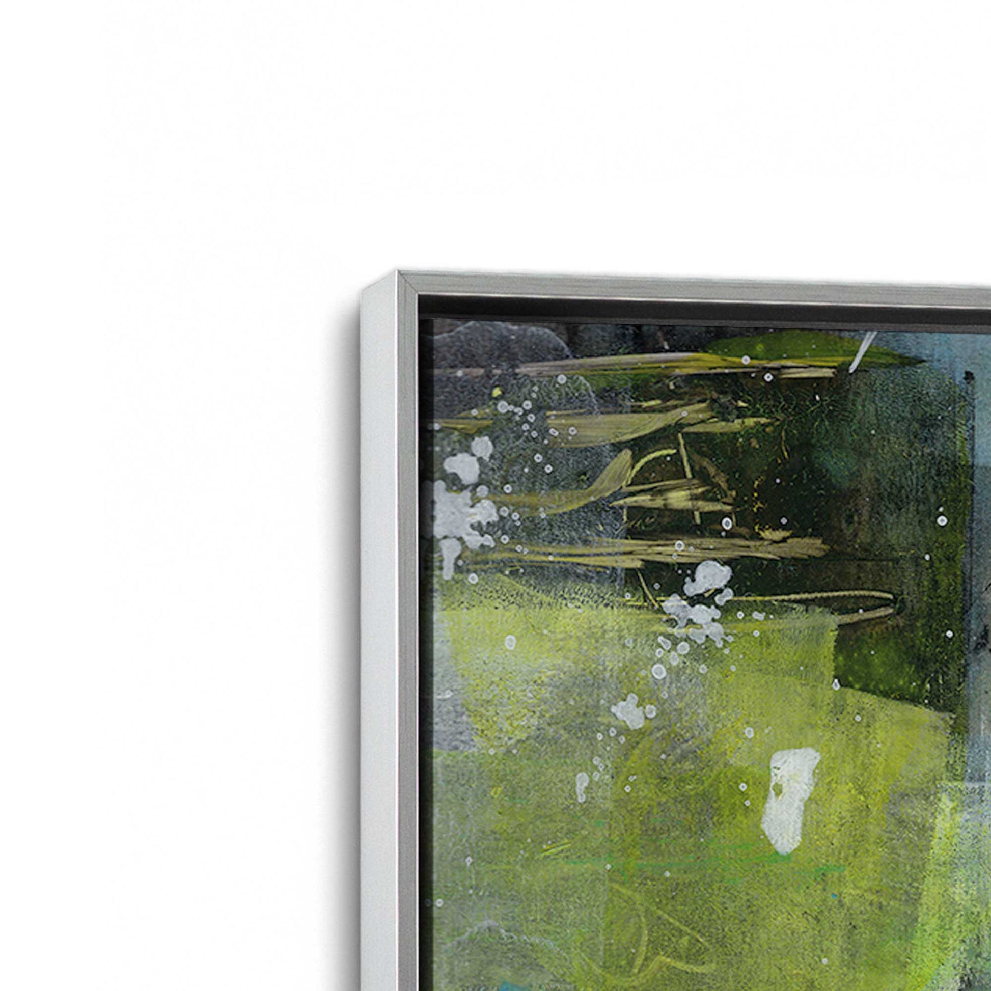 [Color:Polished Chrome], Picture of art in a Polished Chrome frame at an angle