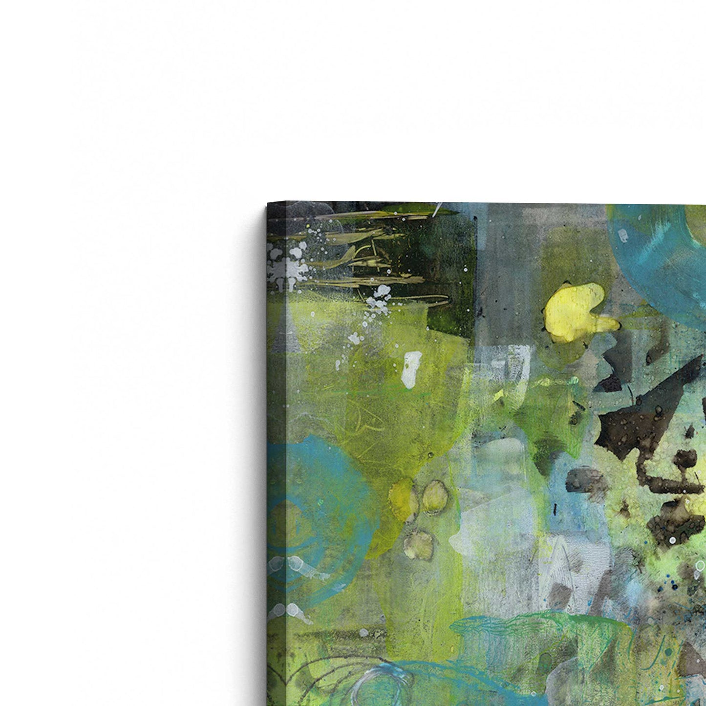 [Color:Stretched Canvas], Picture of the corner of the art
