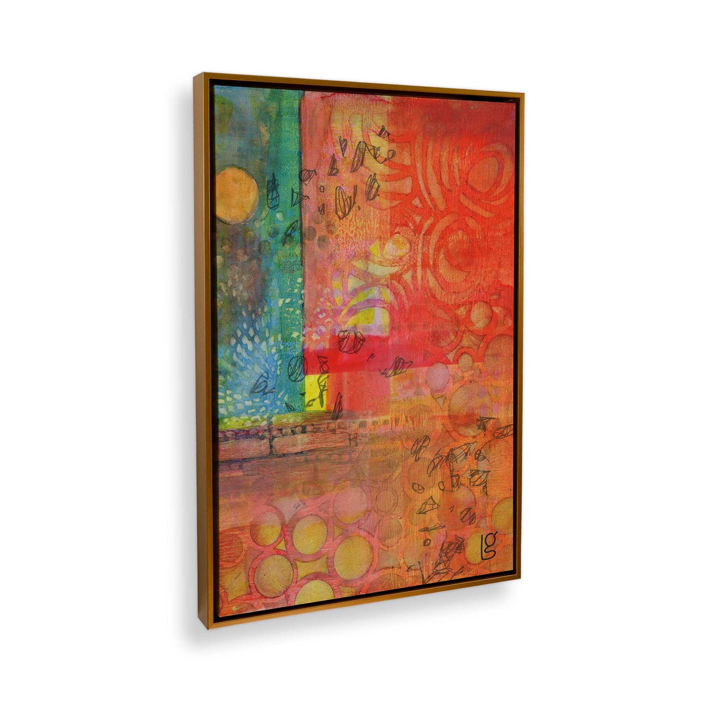 [Color:Polished Gold], Picture of the corner of the art