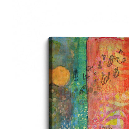[Color:Stretched Canvas], Picture of the corner of the art