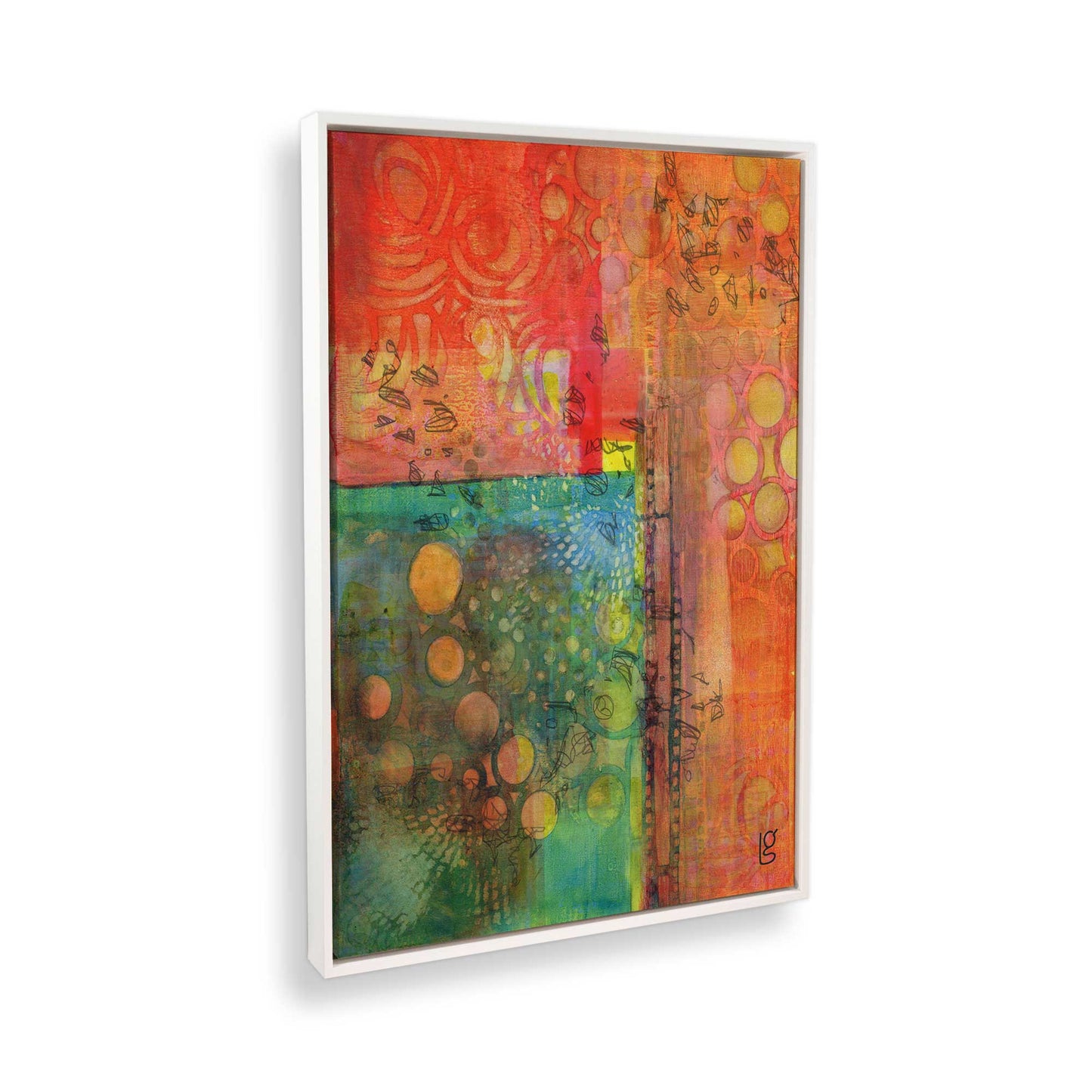 [Color:Opaque White], Picture of the corner of the art