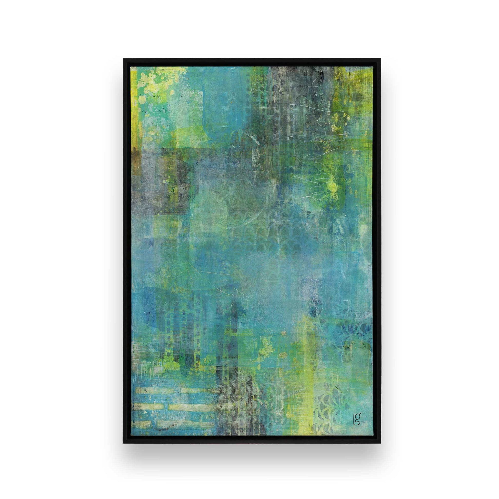 [Color:Satin Black], Picture of art in a Satin Black frame