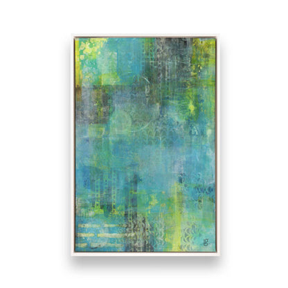 [Color:Opaque White], Picture of art in a White frame