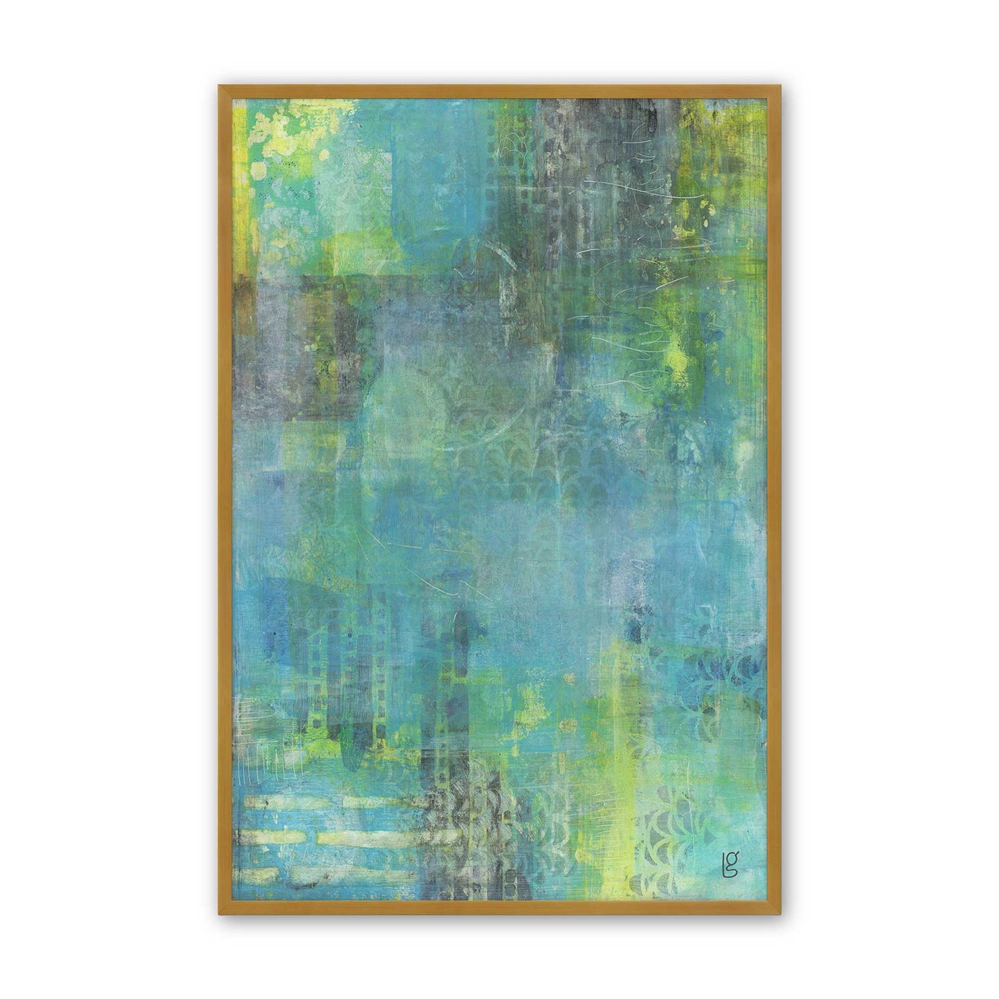 [Color:Polished Gold], Picture of art in a Polished Gold frame
