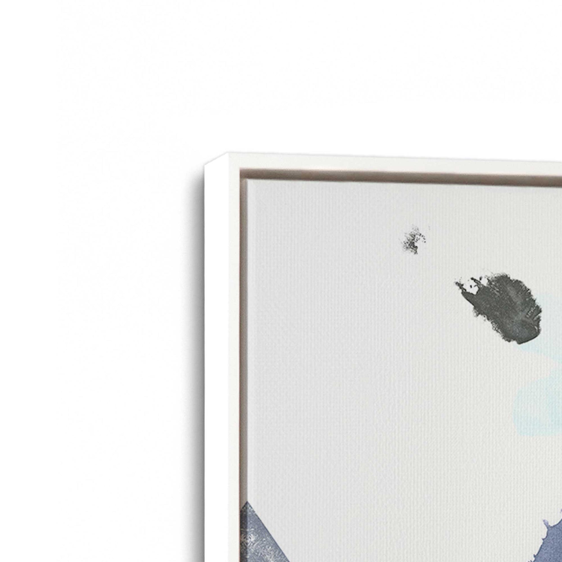 [Color:Opaque White], Picture of art in a White frame at an angle