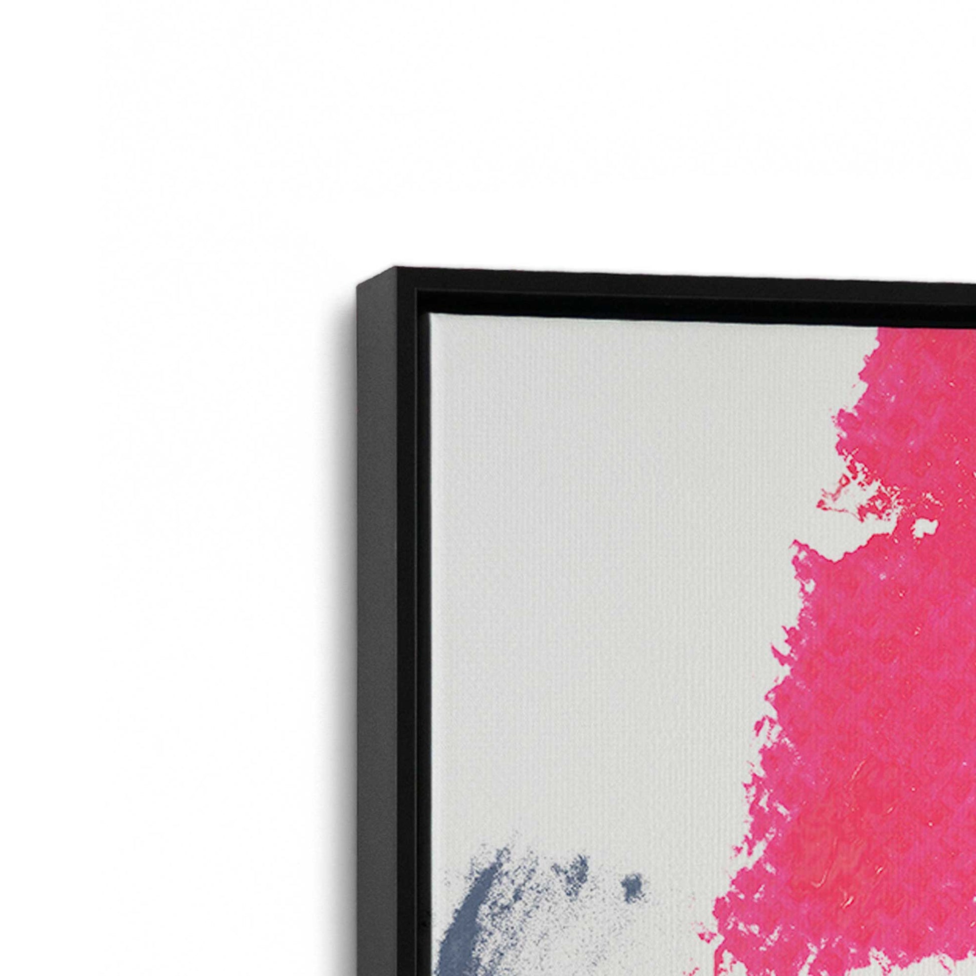 [Color:Satin Black], Picture of art in a Satin Black frame at an angle