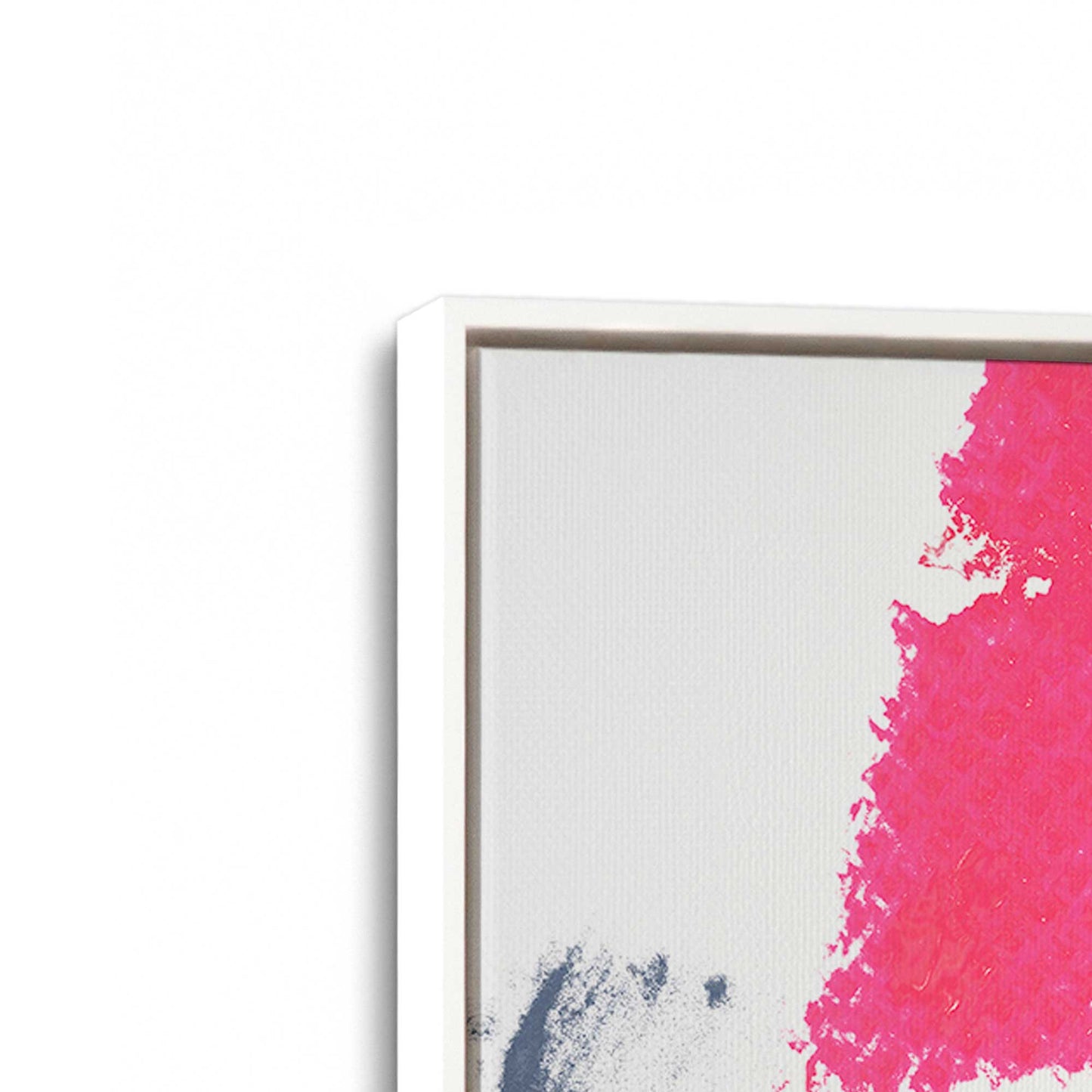 [Color:Opaque White], Picture of art in a White frame at an angle