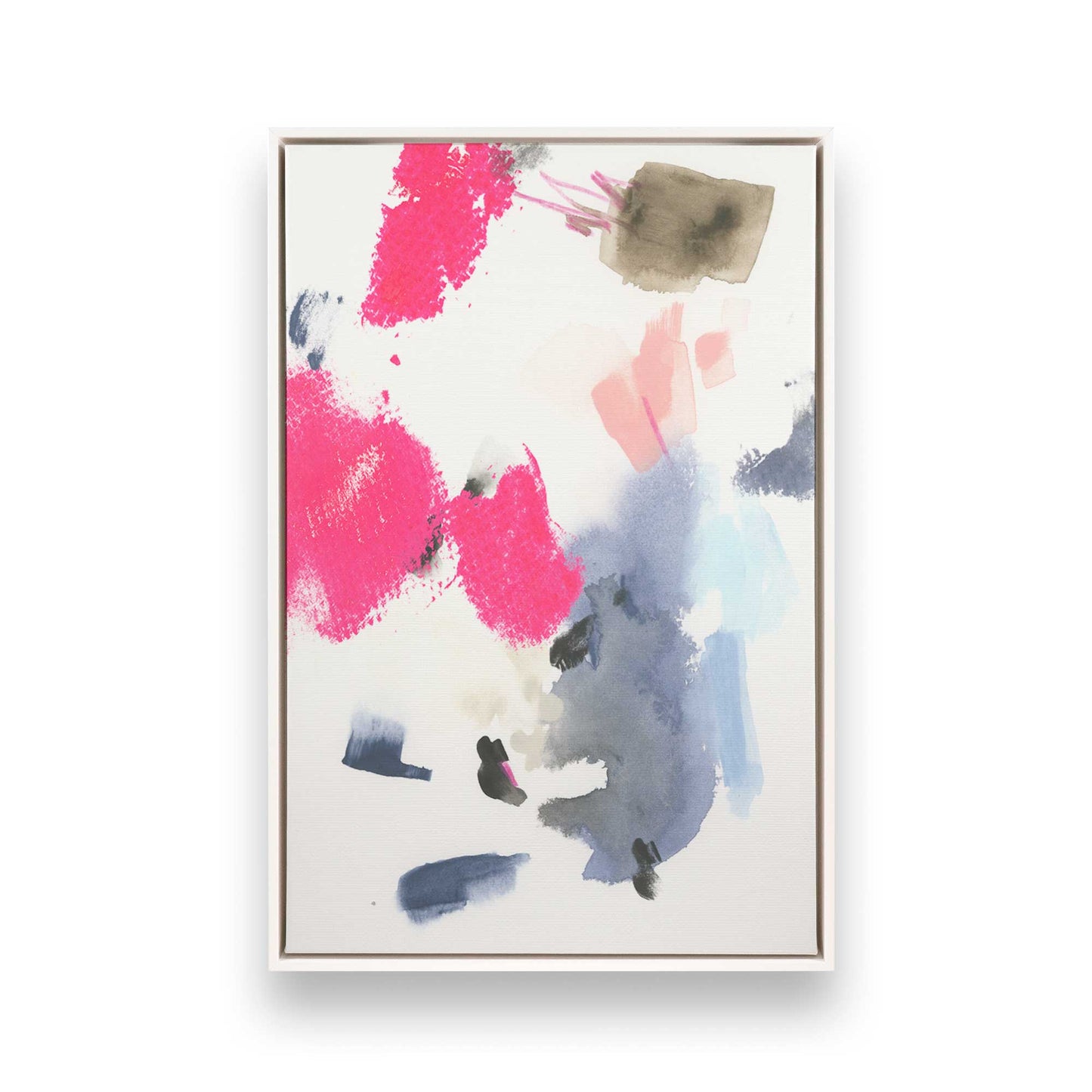 [Color:Opaque White], Picture of art in a White frame