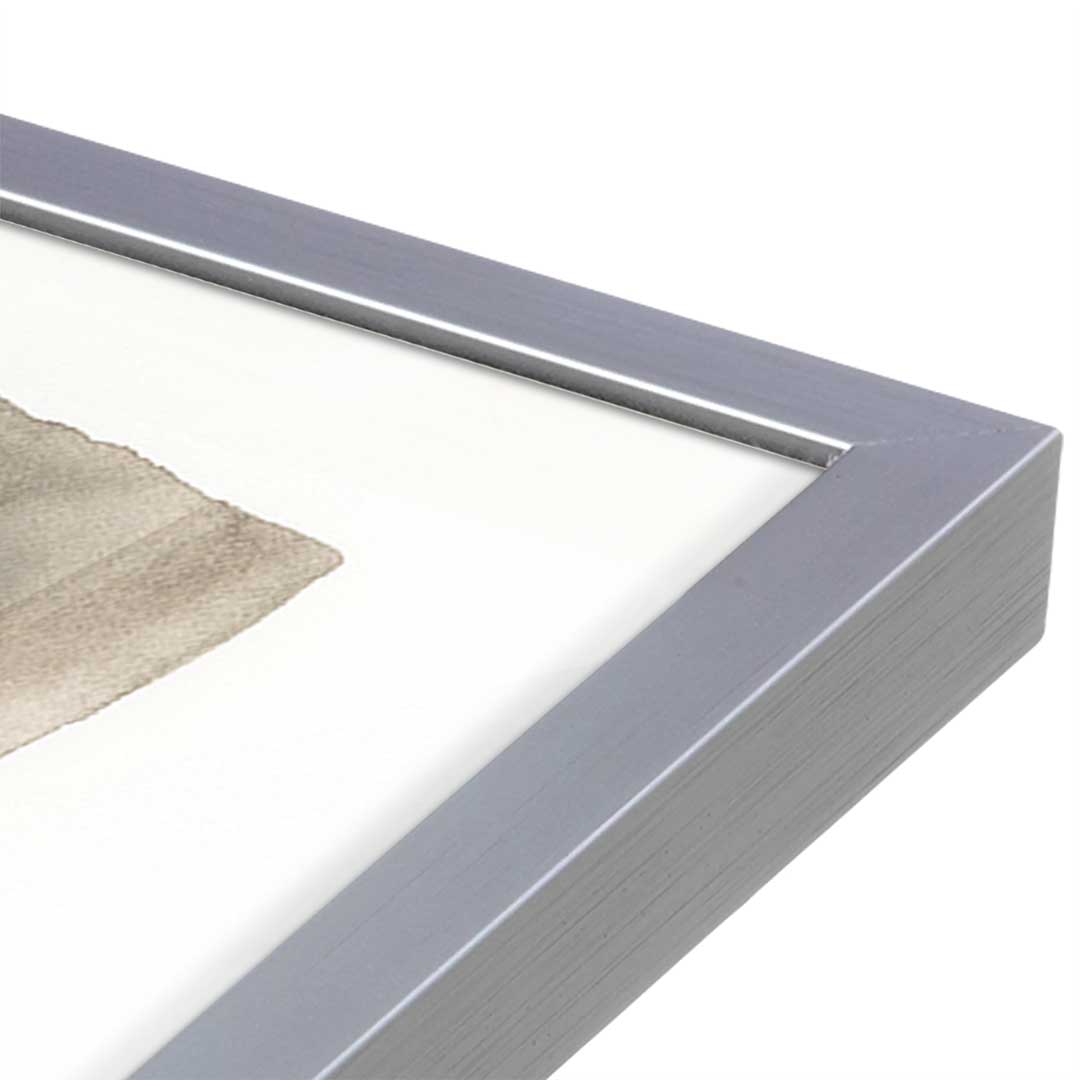 [Color:Polished Chrome], Picture of art in a Polished Chrome frame at an angle