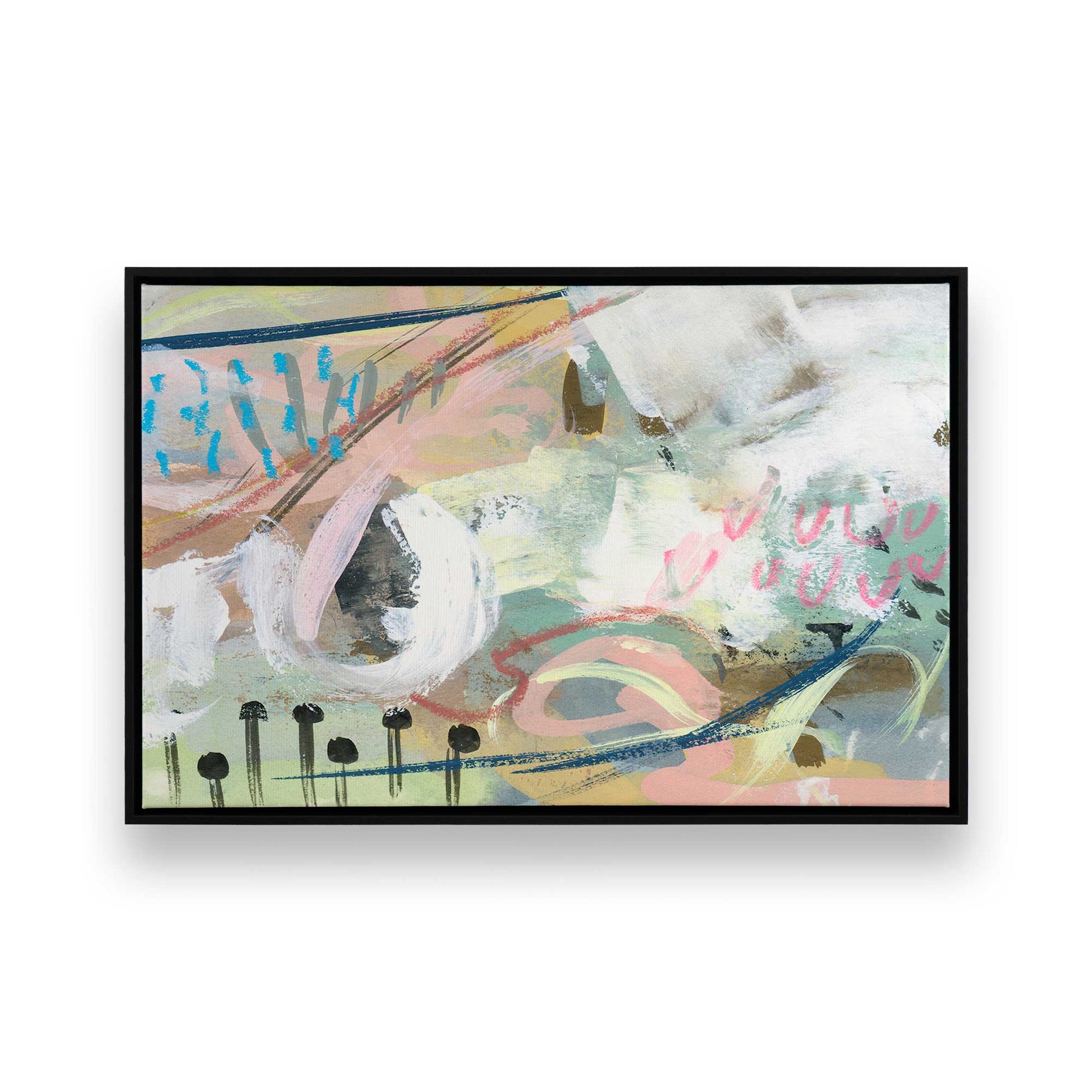 [Color:Satin Black], Picture of art in a Satin Black frame