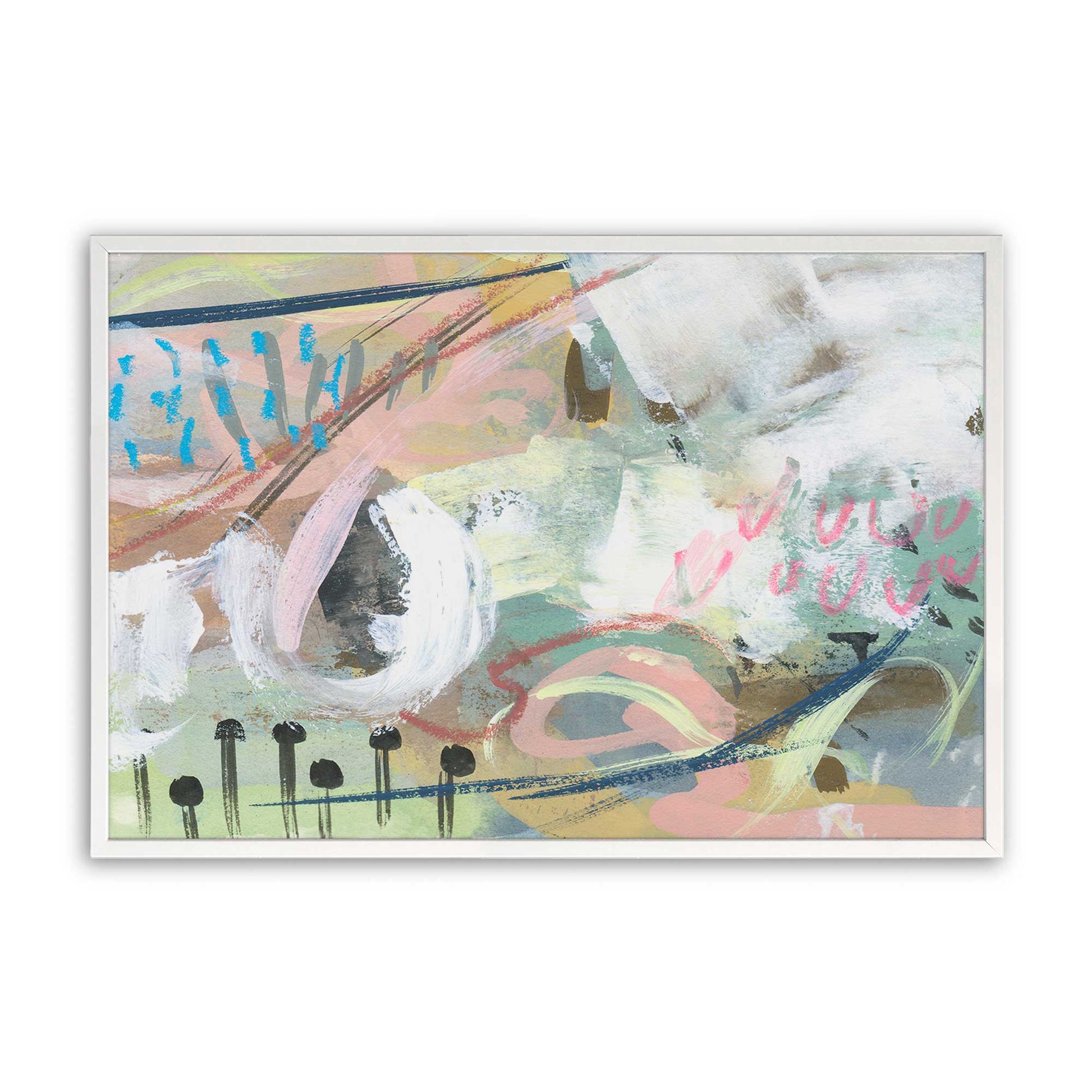 [Color:Opaque White], Picture of art in a Opaque White frame