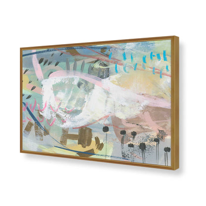 [Color:Polished Gold], Picture of art in a Polished Gold frame of the corner