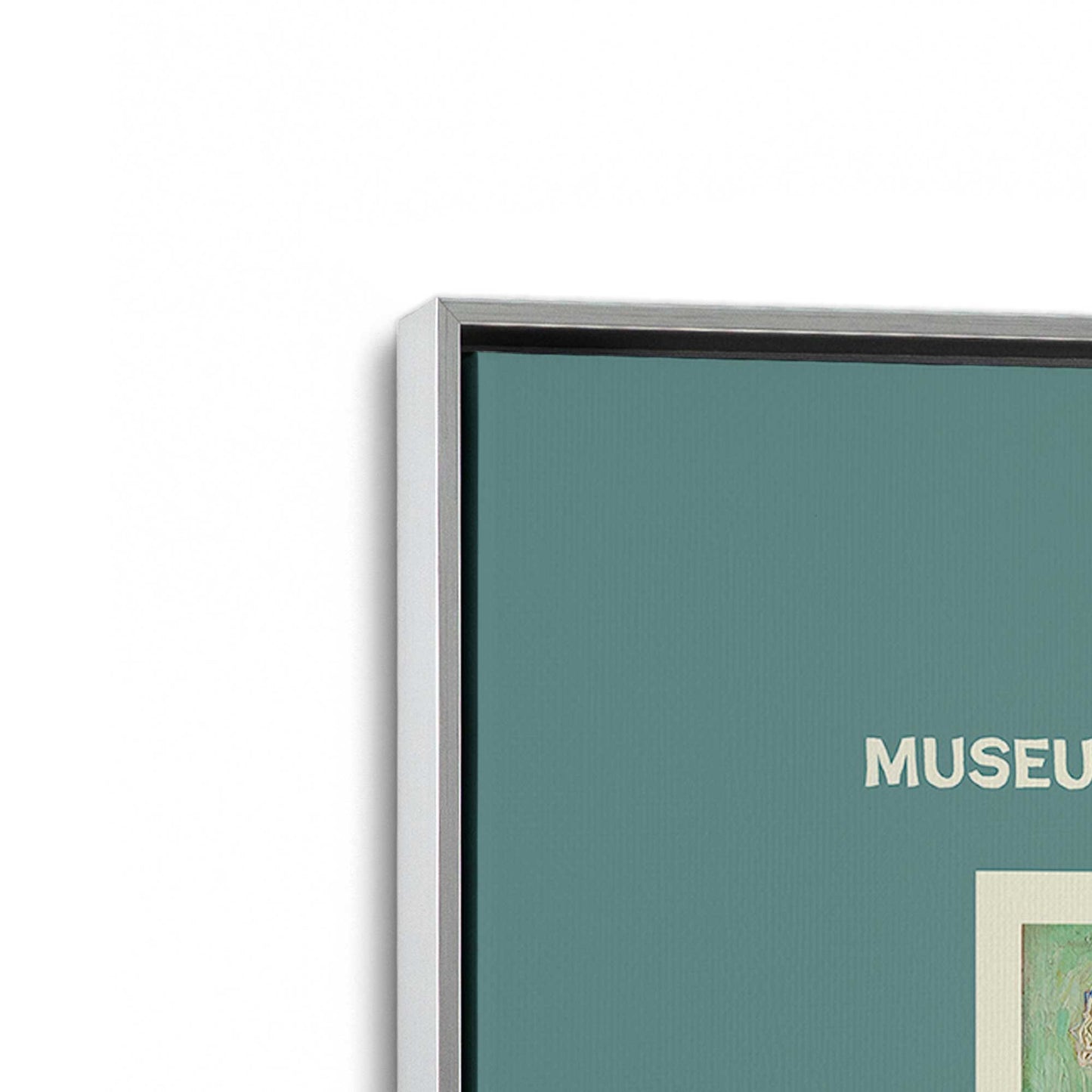 [Color:Polished Chrome], Picture of art in a Polished Chrome frame at an angle
