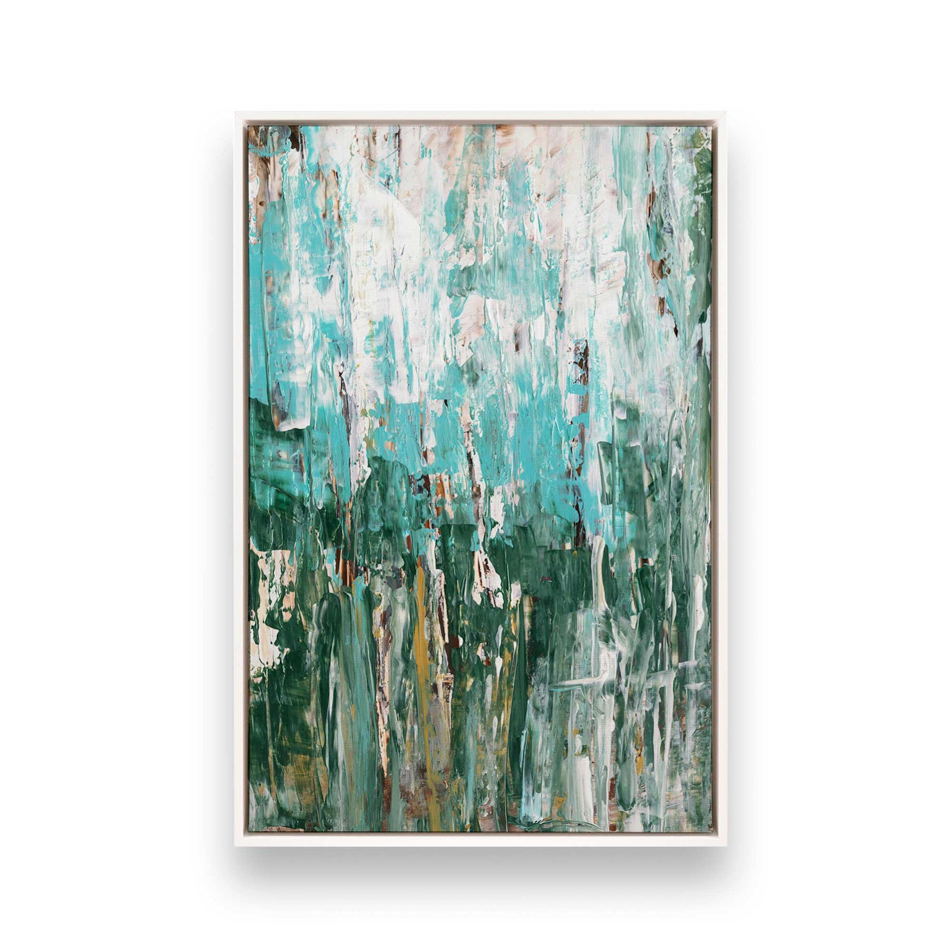 [Color:Opaque White], Picture of art in a White frame