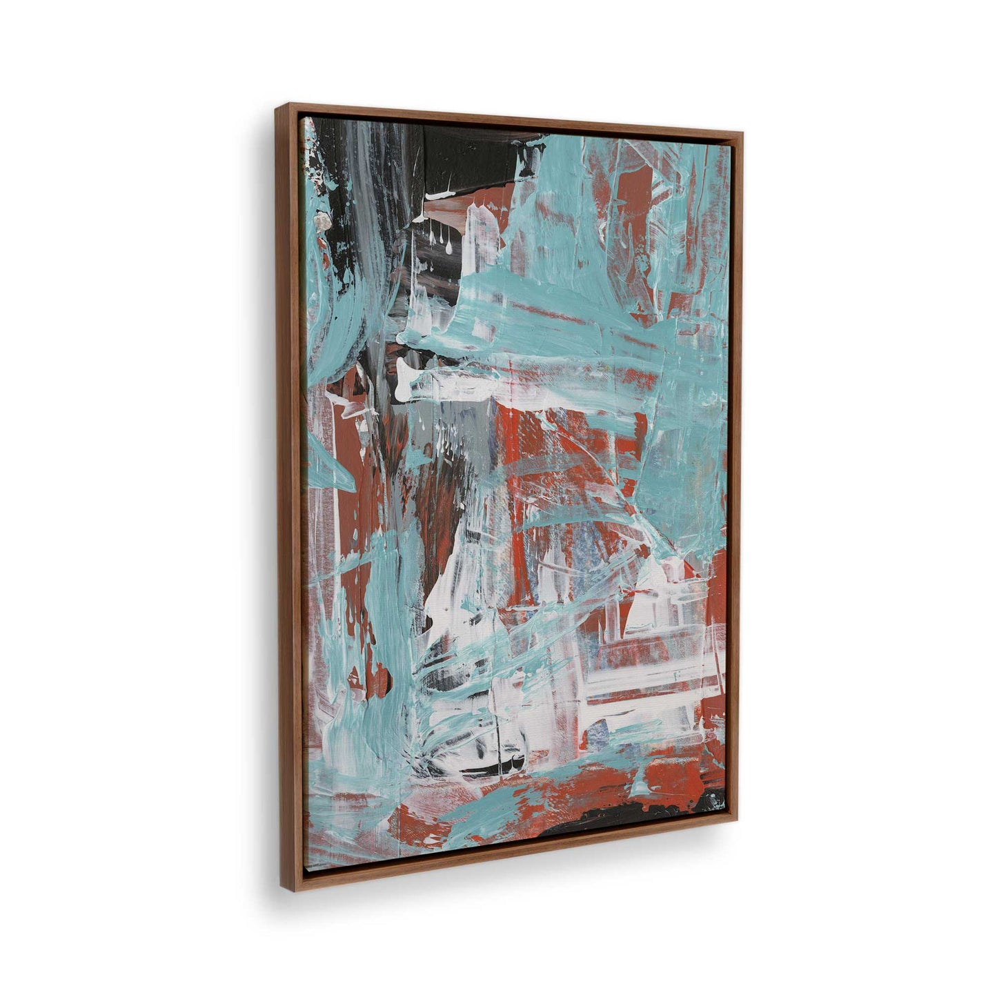 [Color:Walnut], Picture of the corner of the art