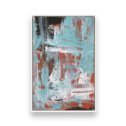 [Color:Opaque White], Picture of art in a White frame