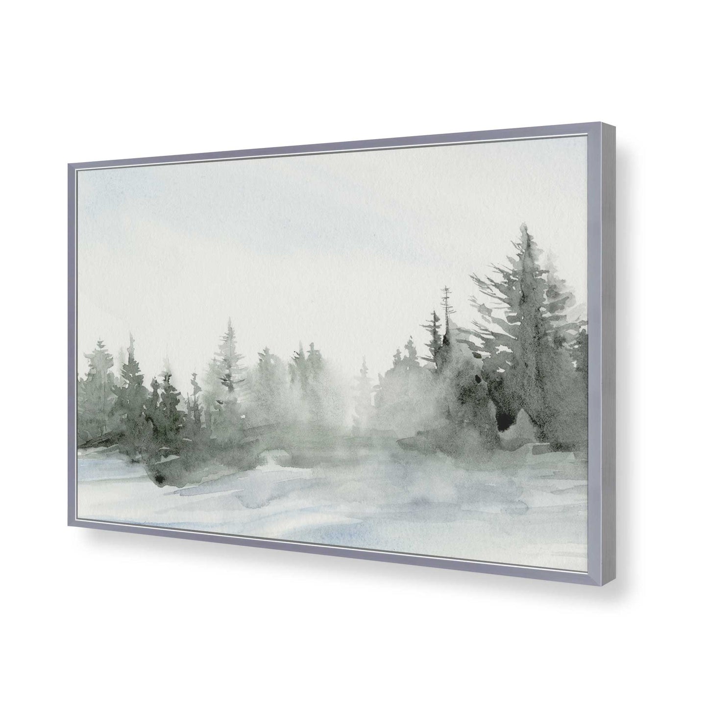 [Color:Polished Chrome], Picture of art in a Polished Chrome frame of the corner