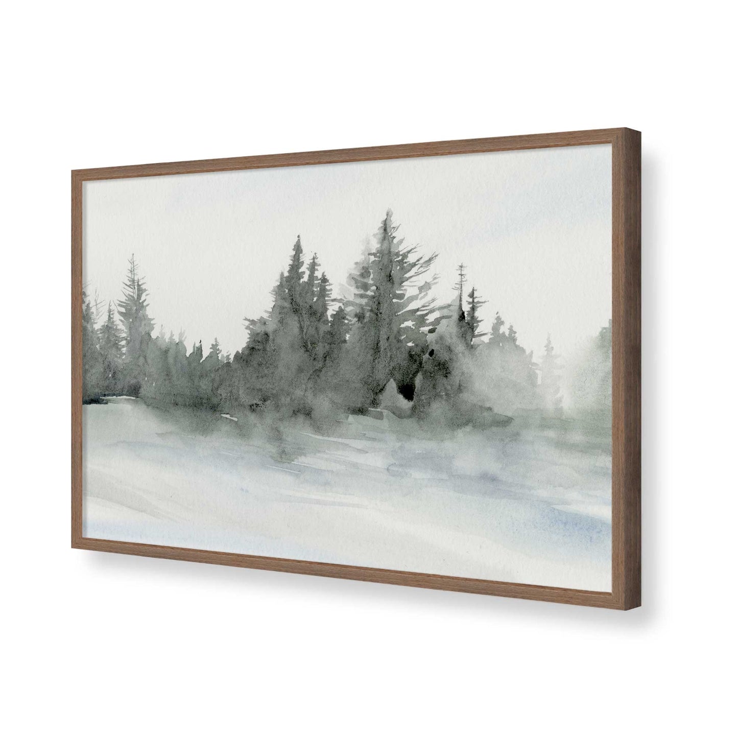 [Color:Walnut], Picture of art in a Walnut frame of the corner