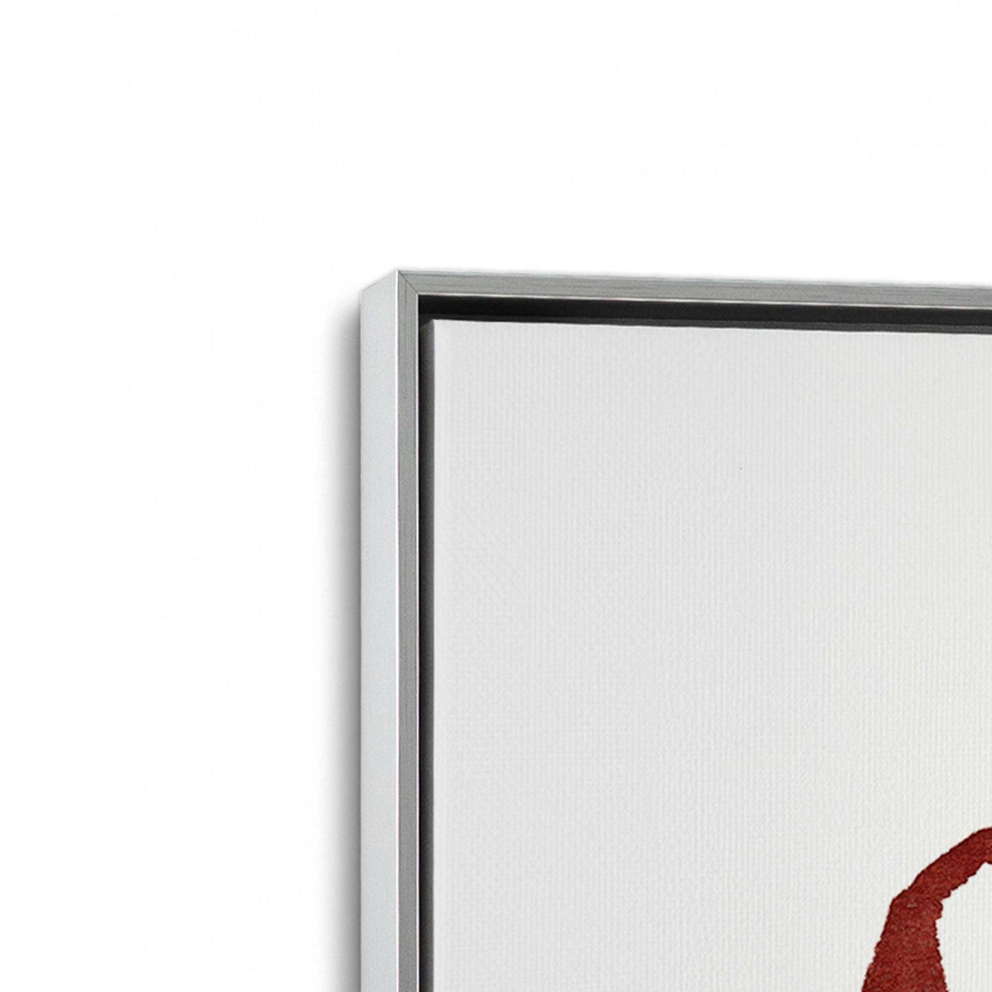 [Color:Polished Chrome], Picture of art in a Polished Chrome frame at an angle