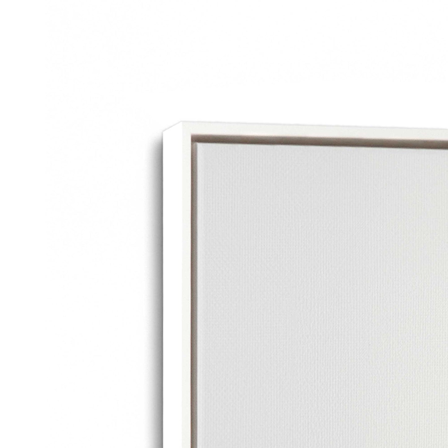 [Color:Opaque White], Picture of art in a White frame at an angle