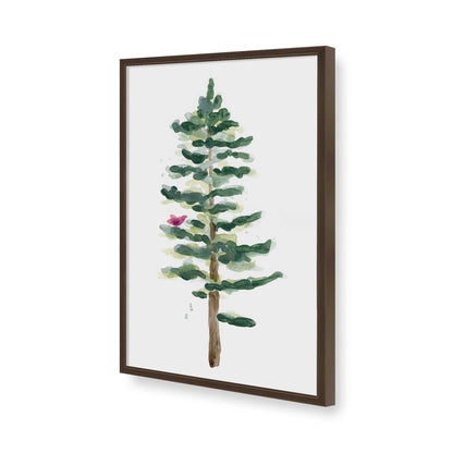 [Color:Brown], Picture of art in a Brown frame of the corner