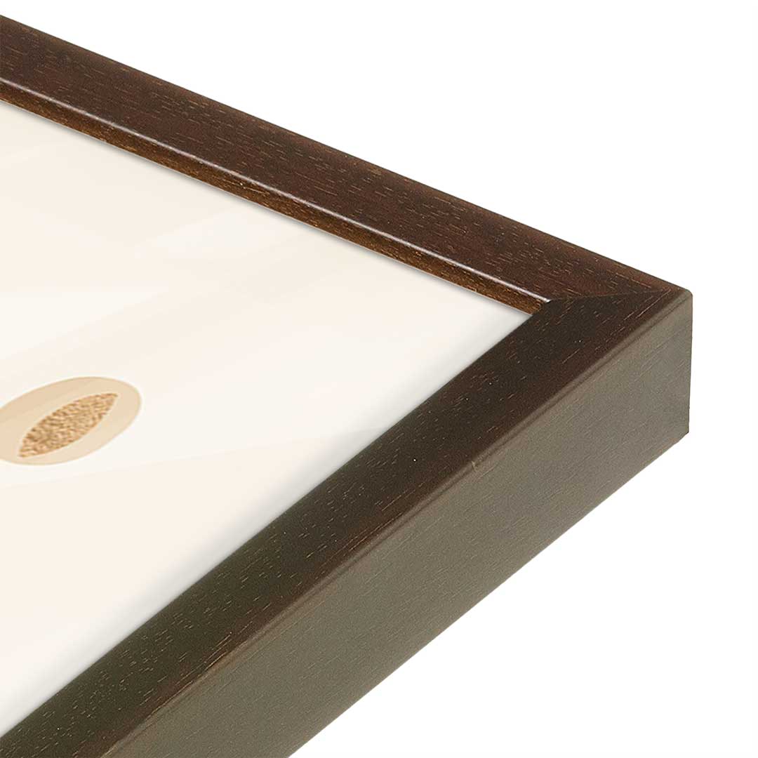[Color:Espresso], Picture of art in a Espresso frame at an angle