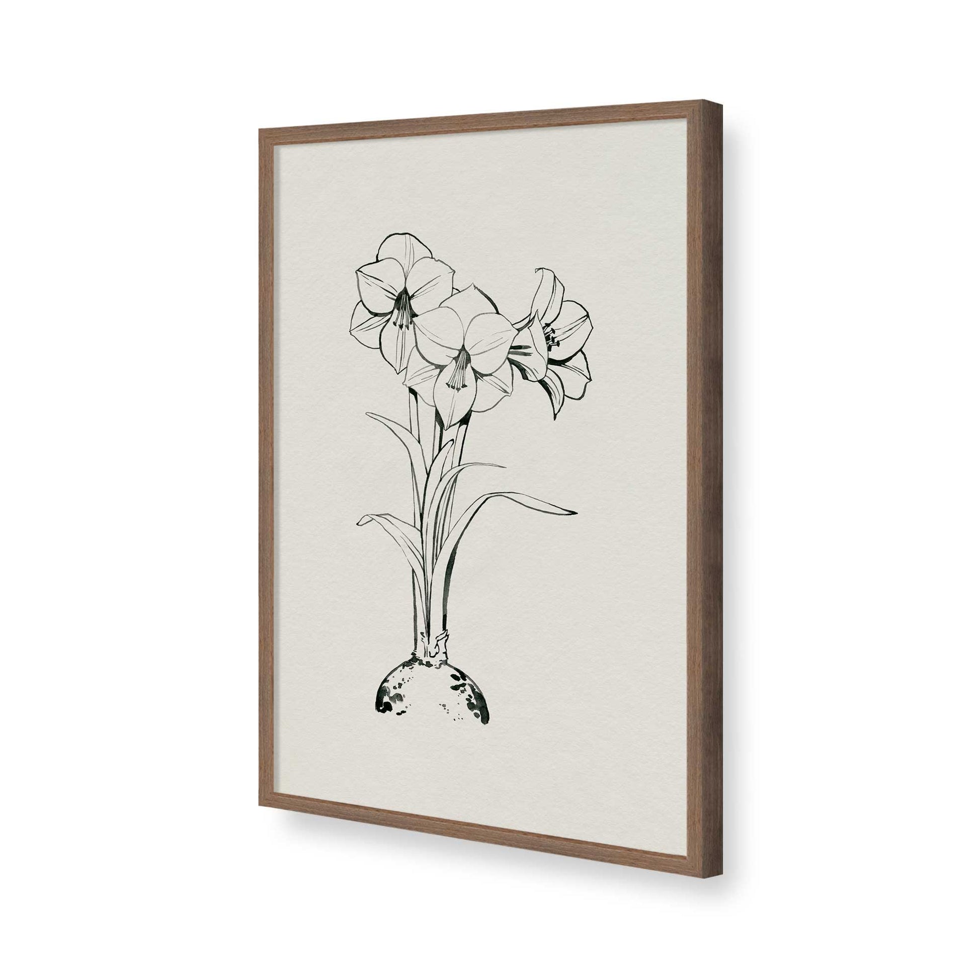 [Color:Walnut], Picture of art in a Walnut frame of the corner