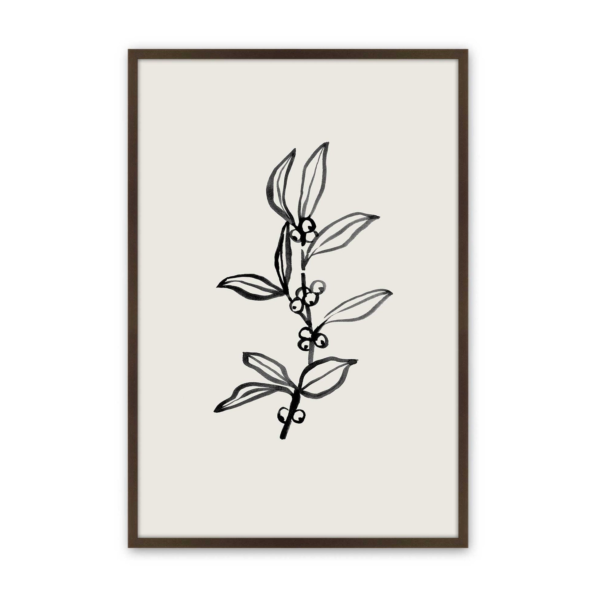 [Color:Brown], Picture of art in a Brown frame