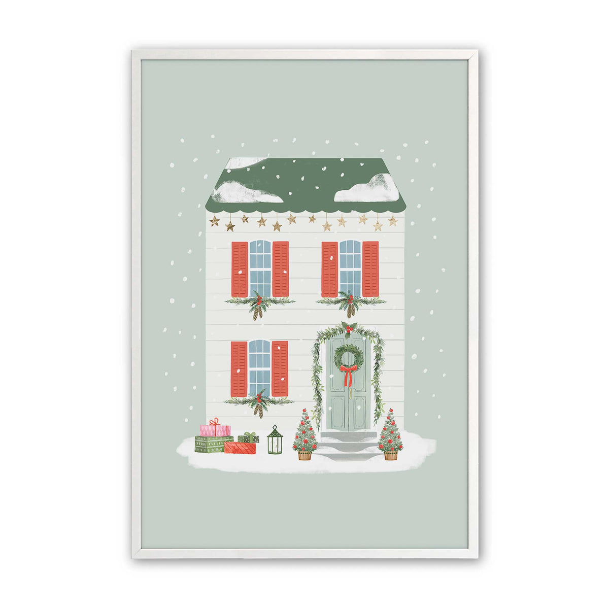 [Color:Opaque White], Picture of art in a Opaque White frame