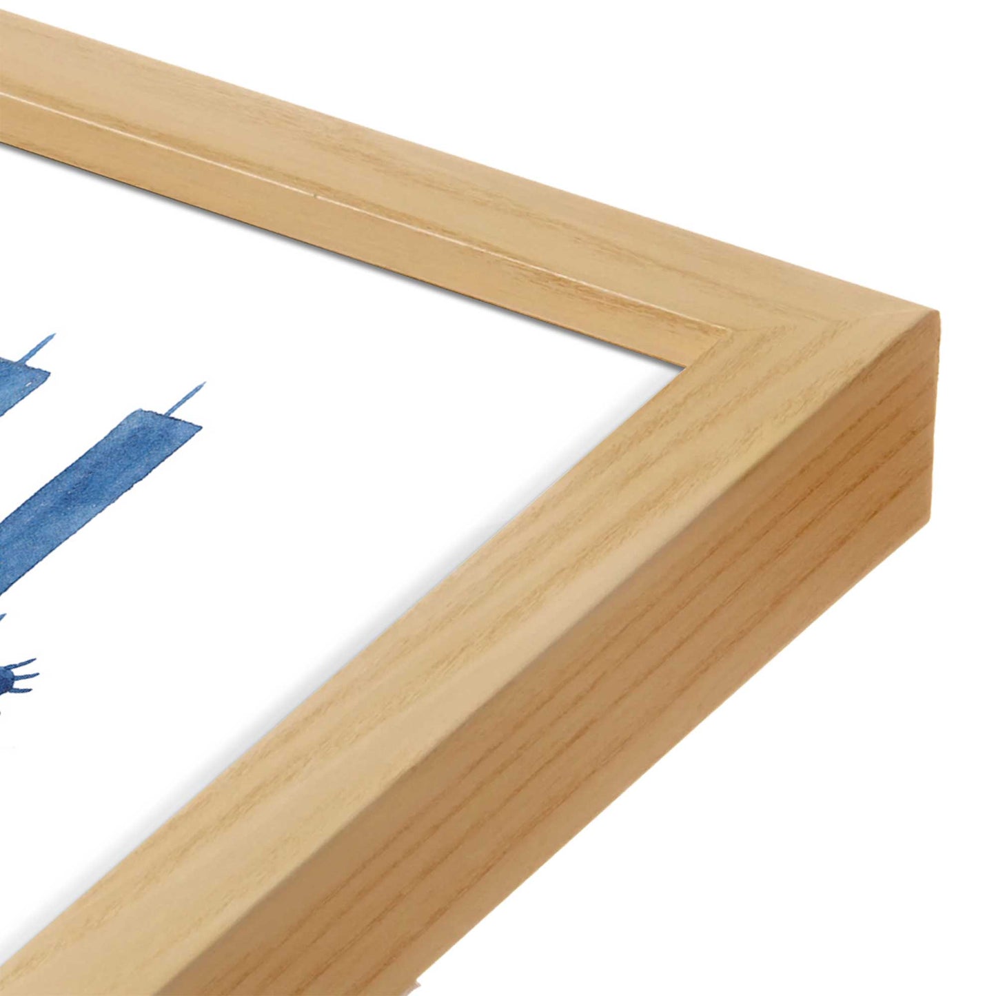 [Color:Espresso], Picture of art in a Espresso frame at an angle