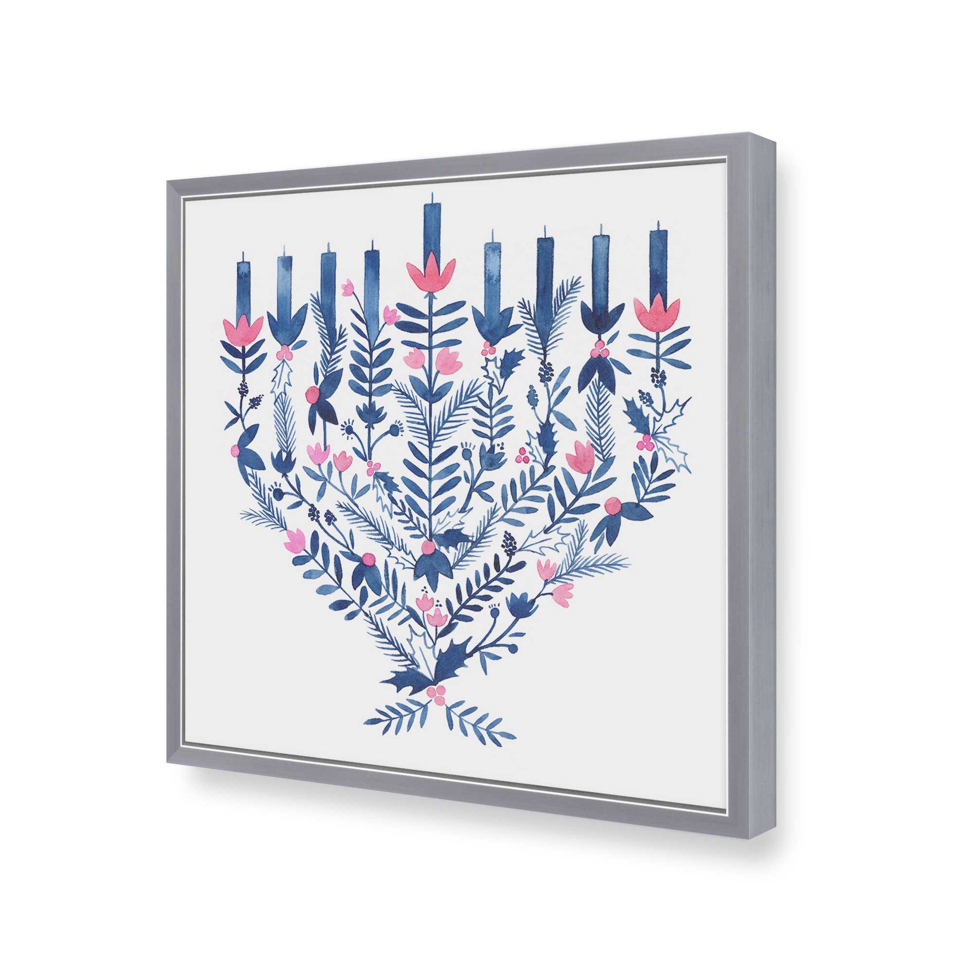[Color:Polished Chrome], Picture of art in a Polished Chrome frame of the corner