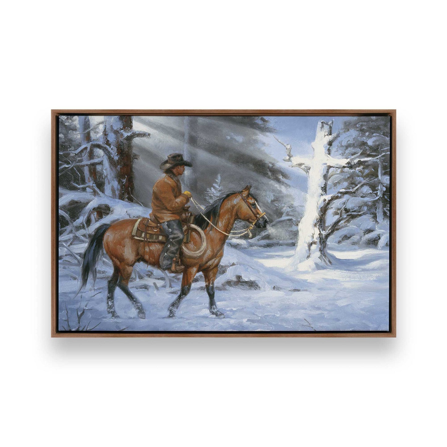 [Color:Walnut], Picture of art in a Walnut frame