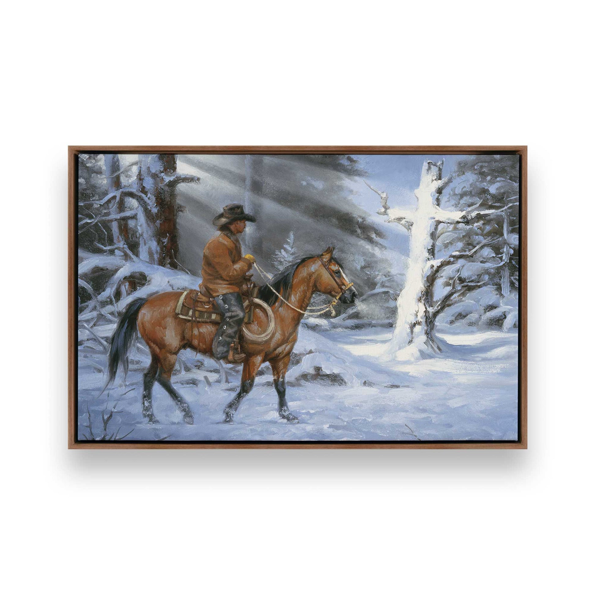 [Color:Walnut], Picture of art in a Walnut frame