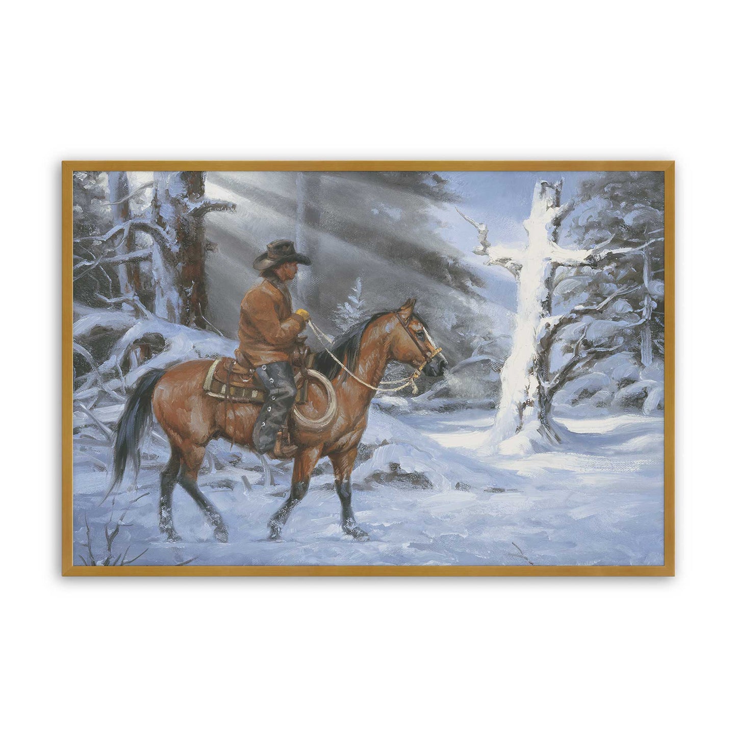 [Color:Polished Gold], Picture of art in a Polished Gold frame