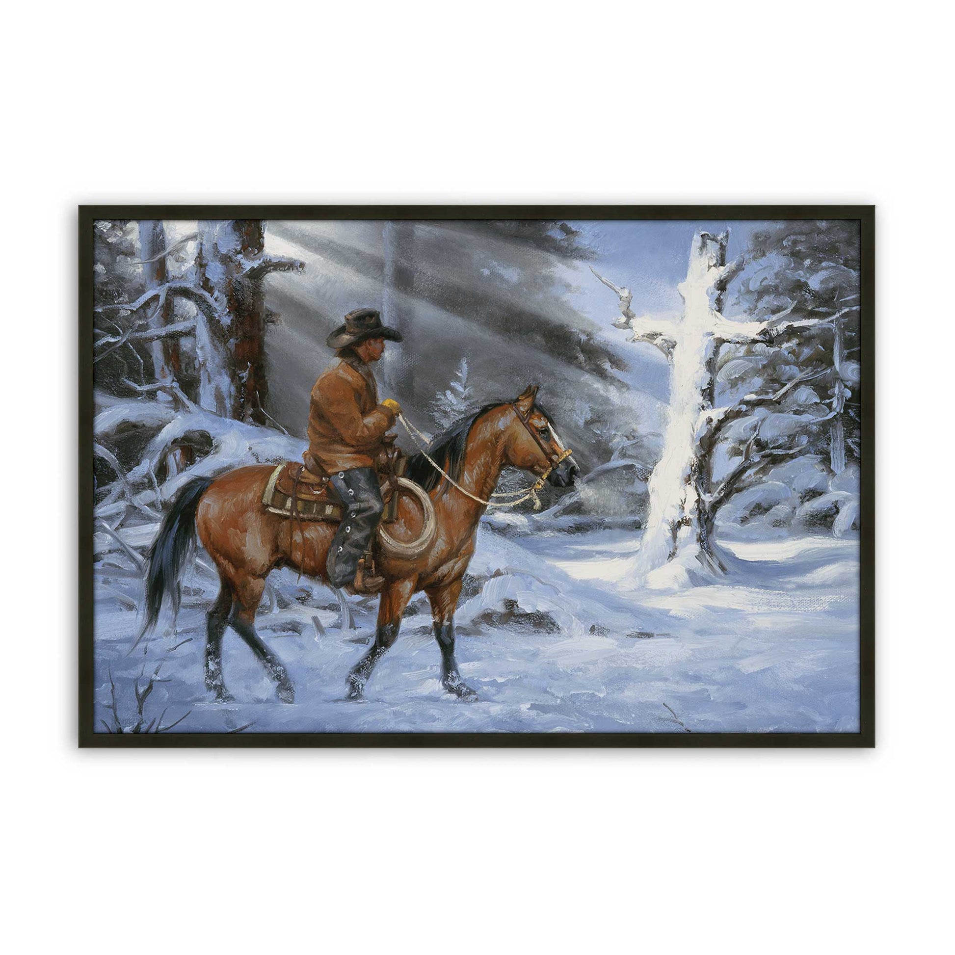 [Color:Satin Black], Picture of art in a Satin Black frame