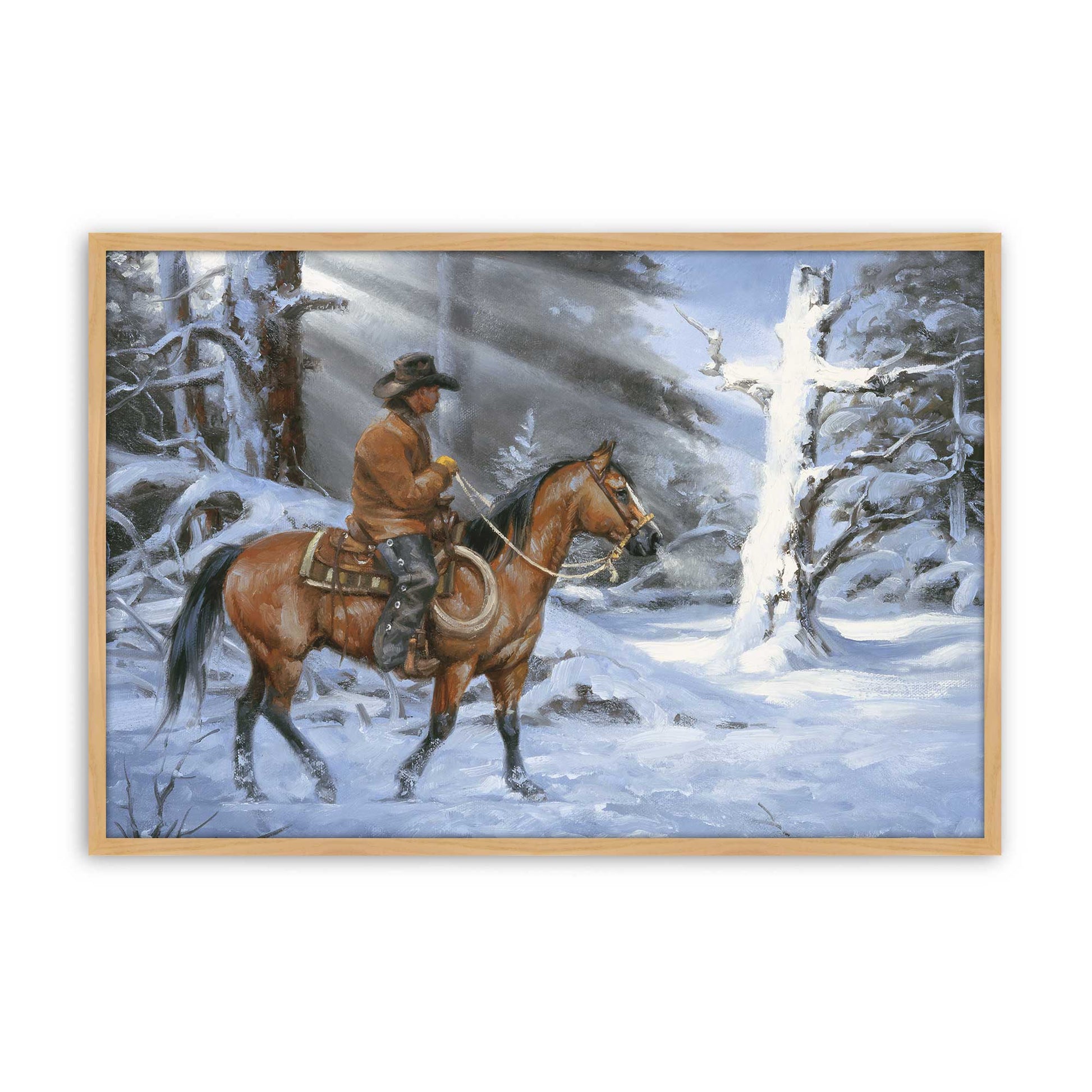 [Color:American Maple], Picture of art in a American Maple frame